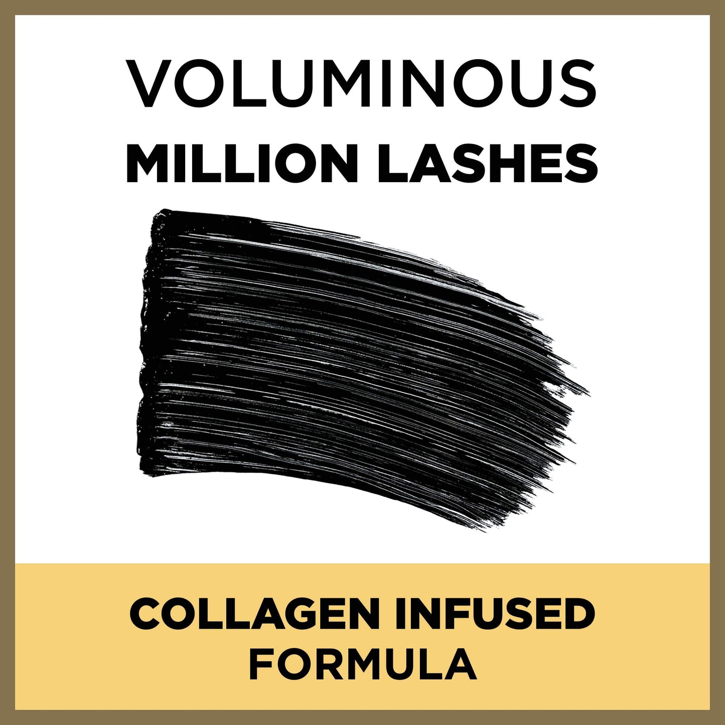 L’Oreal Paris Makeup Voluminous Million Lashes Mascara, Volumizing Collagen Infused Eye Makeup, Amplifying Mascara Brush, Washable, Black, 0.30 Fl Beauty & Personal Care L'Oreal Paris