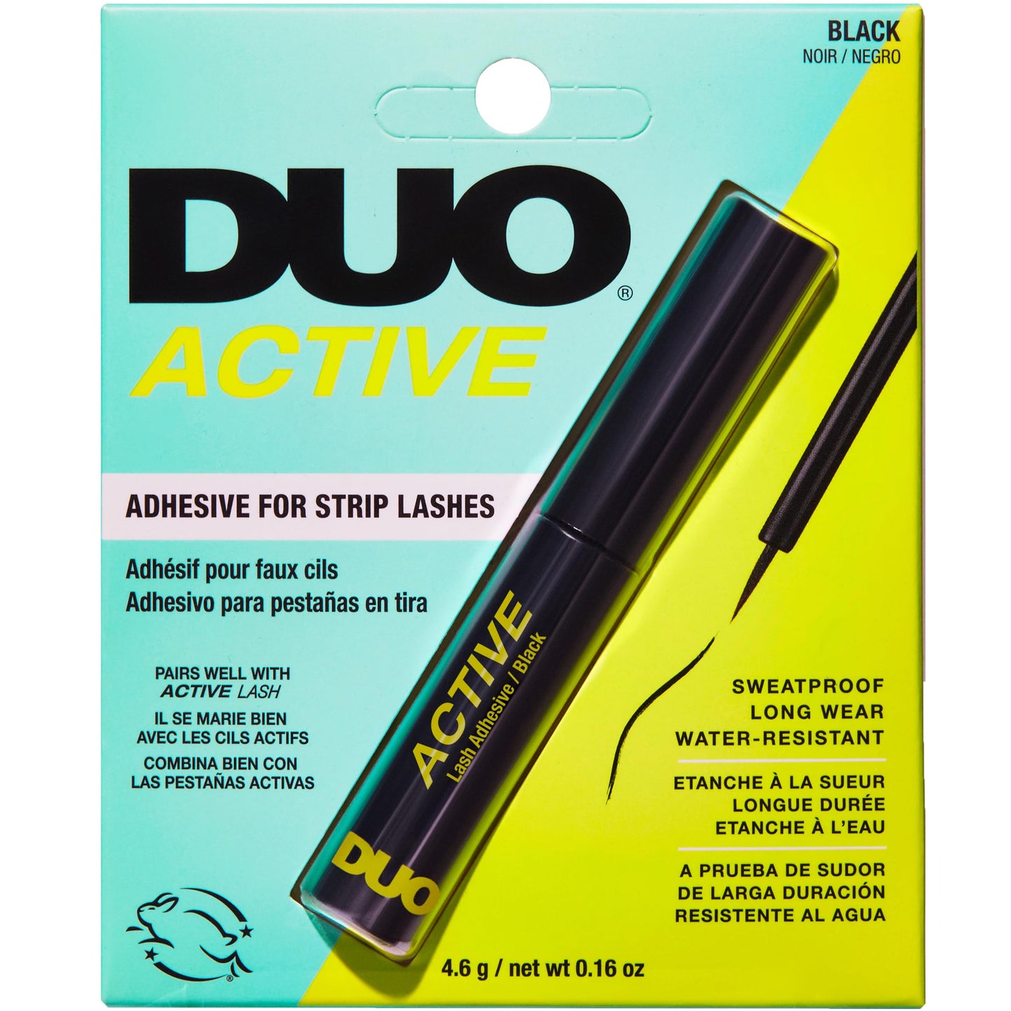 DUO Active Black Adhesive for Strip Lashes 4.6g / net wt 0.16 oz Beauty & Personal Care DUO