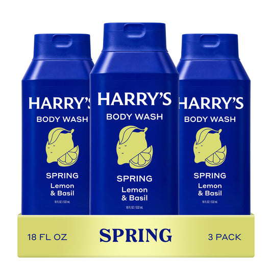 Harry's Men's Body Wash - Spring - (3 Pack) 18 fl oz - Shower Gel for Men - No Parabens, Sulfates, or Dyes Beauty & Personal Care Harry's