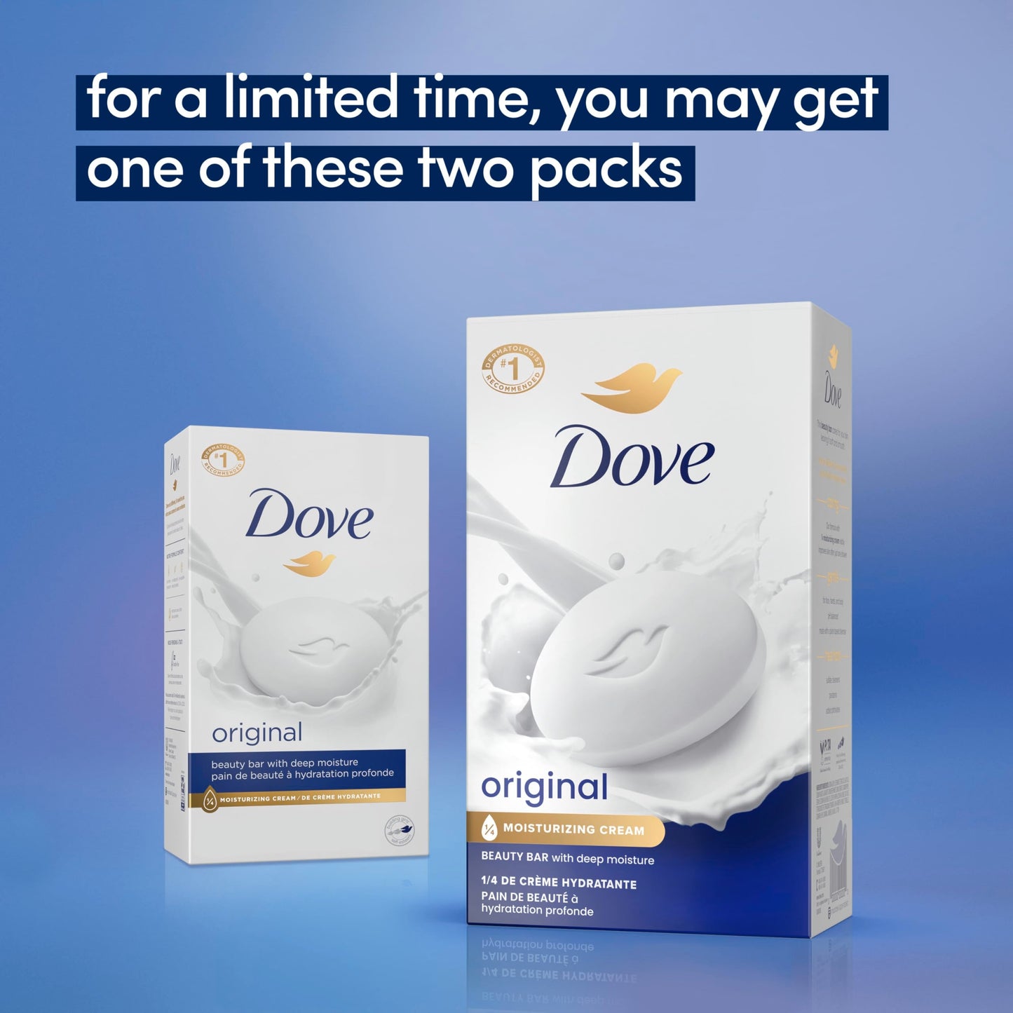 Dove Beauty Bar Soap Original, 2 Bars for Soft, Smooth Skin, with 1/4 Moisturizing Cream 3.75 oz Beauty & Personal Care Dove