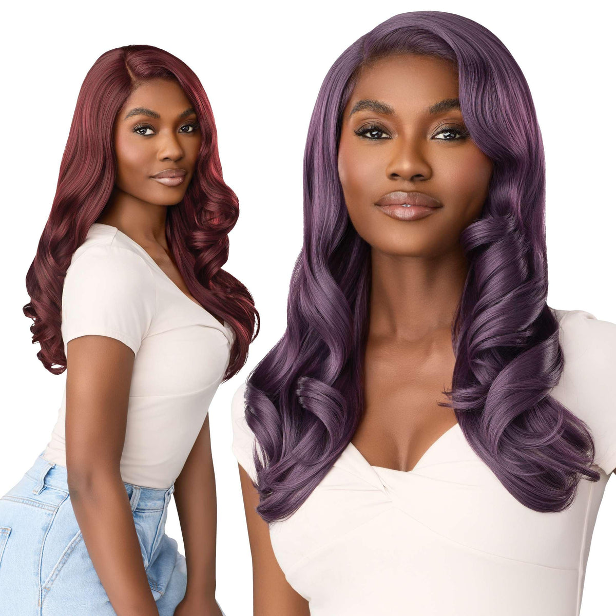 Outre Lace Front Wig - Emalinda (DARK BURGUNDY)