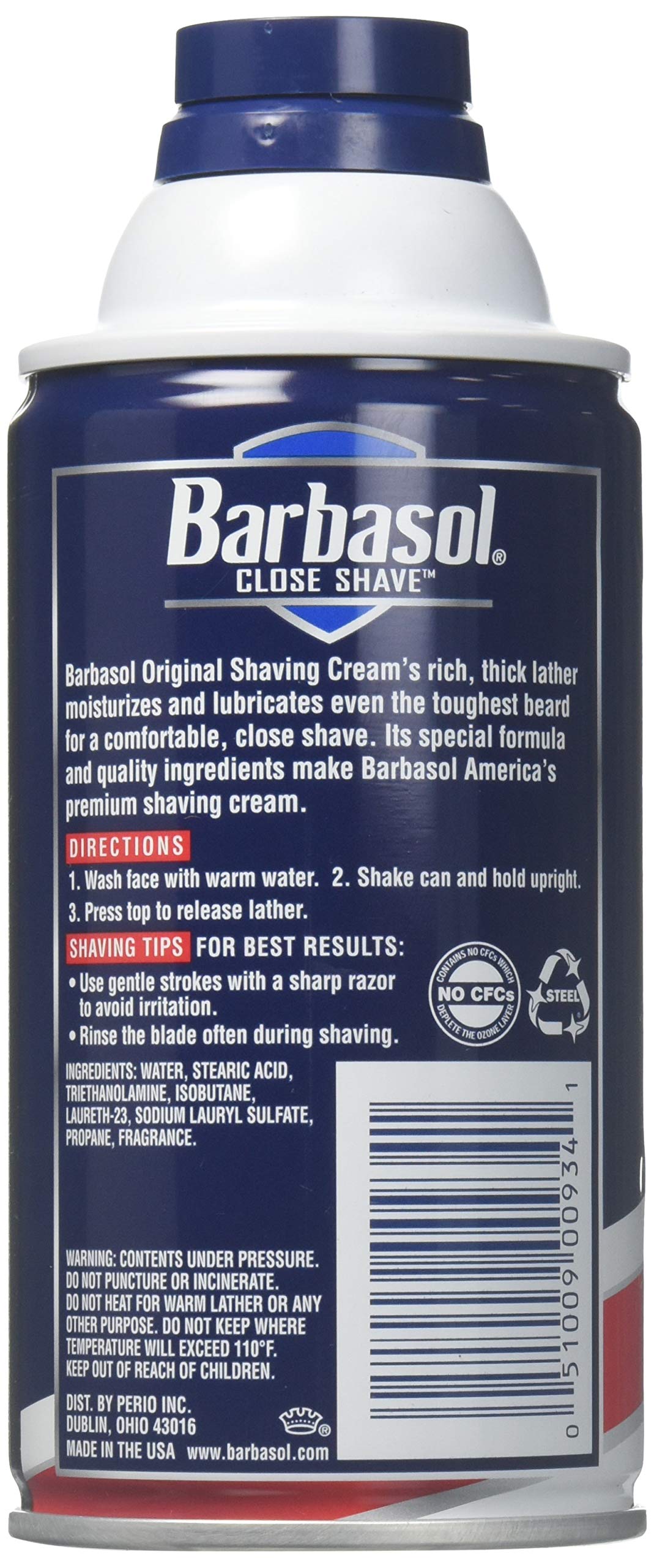 Barbasol Beard Buster Shaving Cream Original 10 oz (Pack of 6) Beauty and Personal Care Barbasol