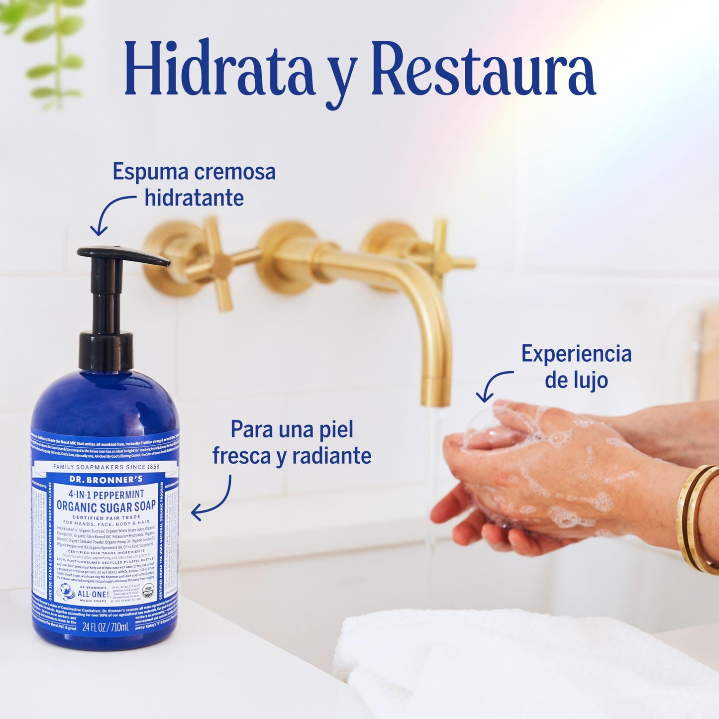 Dr. Bronner's Organic Shikakai Hand Soap Spearmint Peppermint - 12 fl oz Beauty & Personal Care Dr. Bronner's