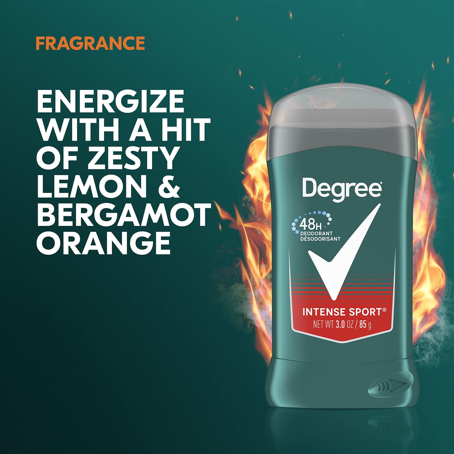 Degree Men Original Aluminum Free Deodorant for Men, 48-Hour Odor Protection, Intense Sport, 3 Ounce (Pack of 6) Beauty and Personal Care Degree