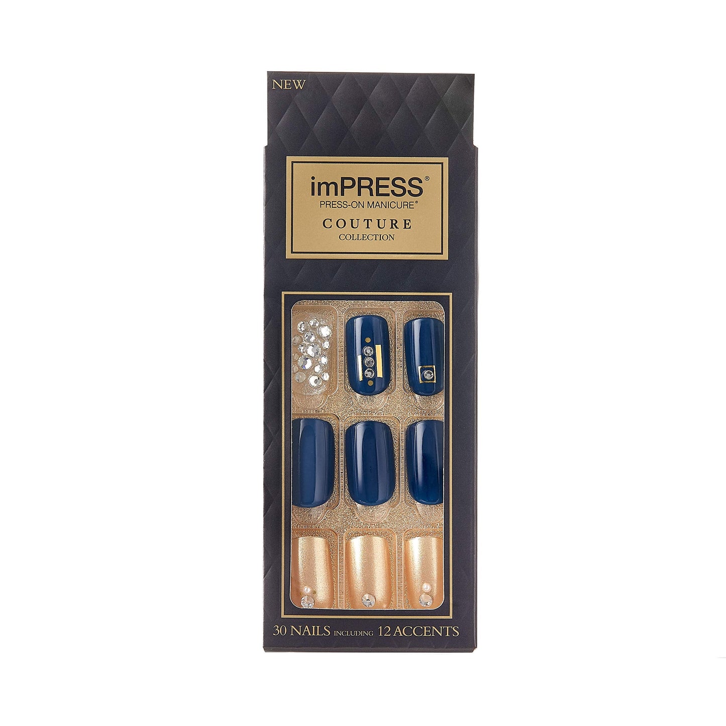Kiss Impress Press-on Manicure One-Step Gel Nails Couture Collection - Haute (Pack of 1) Beauty & Personal Care imPRESS