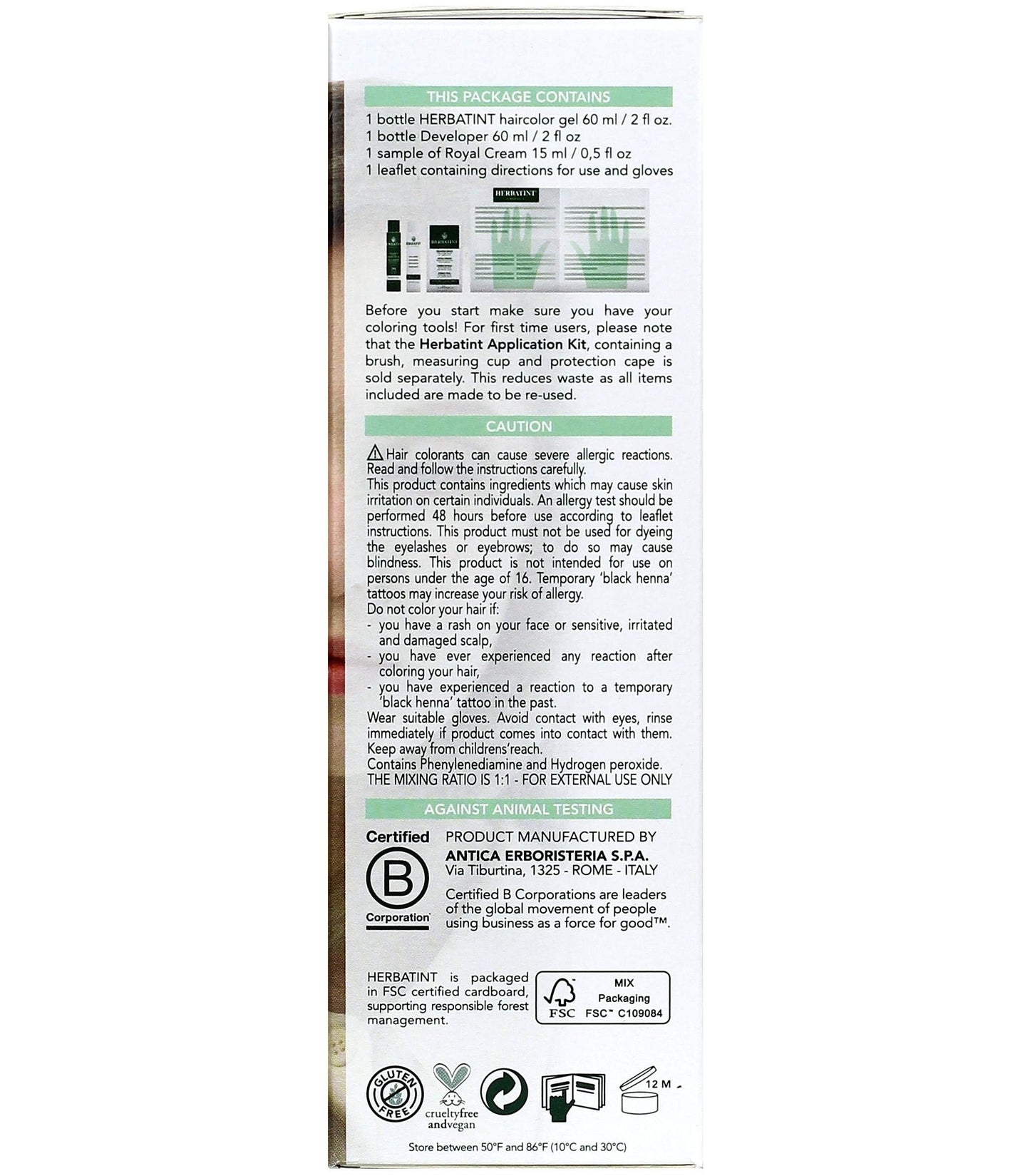 Herbatint 8N Light Blonde Permanent Herbal Hair Color Gel 4.5 fl. oz. (a) Beauty & Personal Care Herbatint