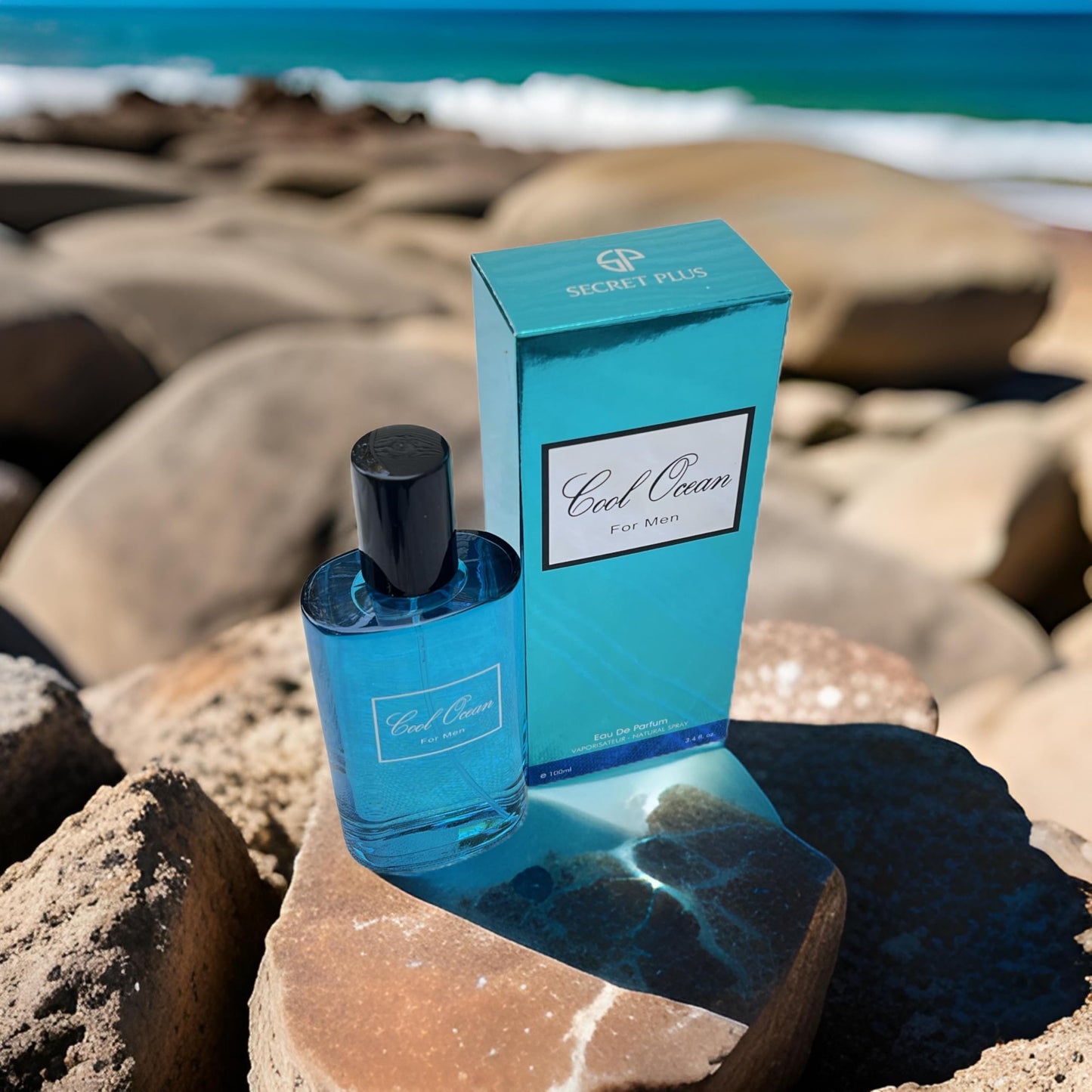 Secret Plus Cool Ocean for Men Eau de Parfum, 3.4 Fl Oz, Sea Water, Lavender, Mint Fragrance Beauty & Personal Care Secret Plus