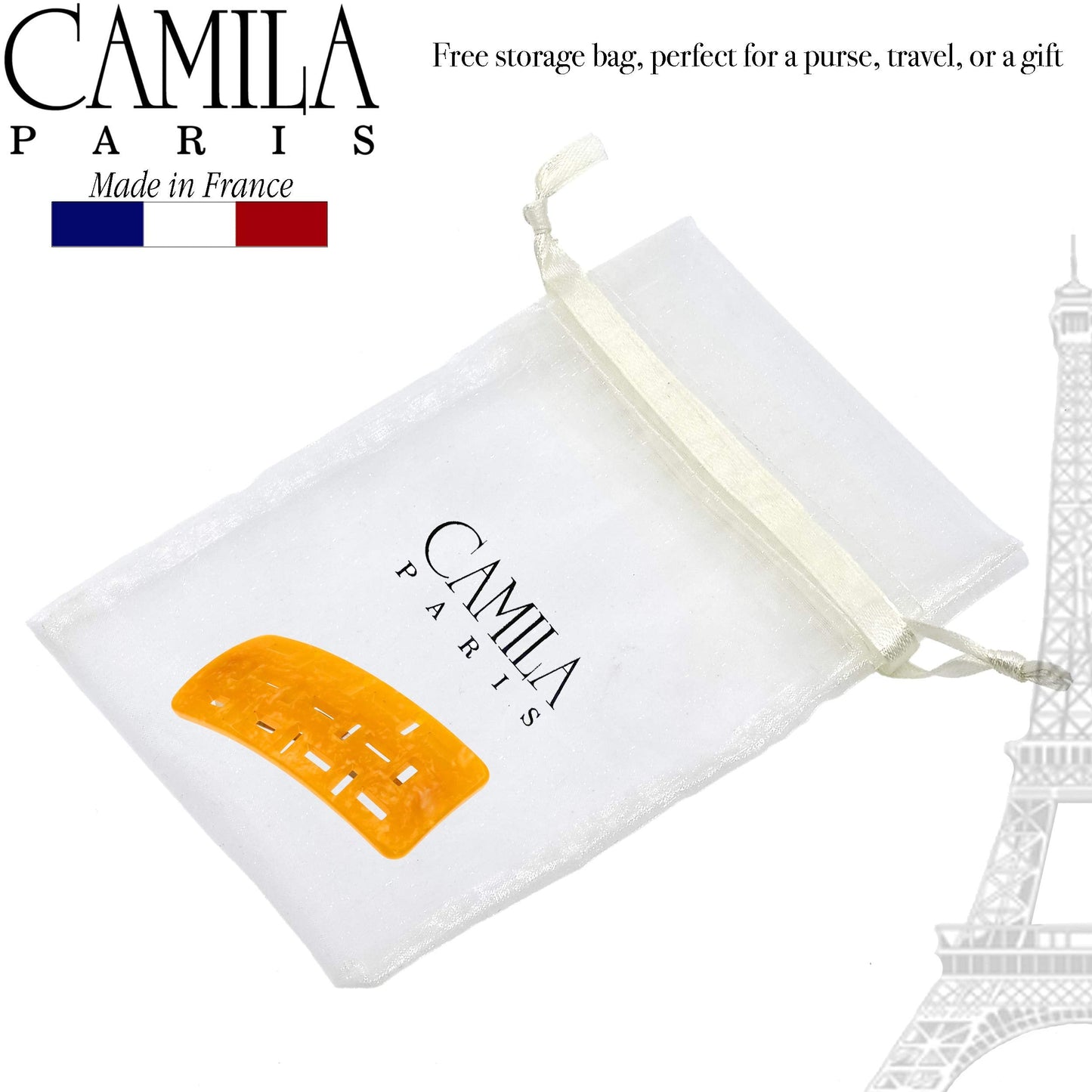 Camila Paris DG47 French Hair Barrette Clip for Girls Handmade, Strong Hold Grip Hair Clips for Women, No Slip and Durable Styling Girls Hair Beauty & Personal Care Camila