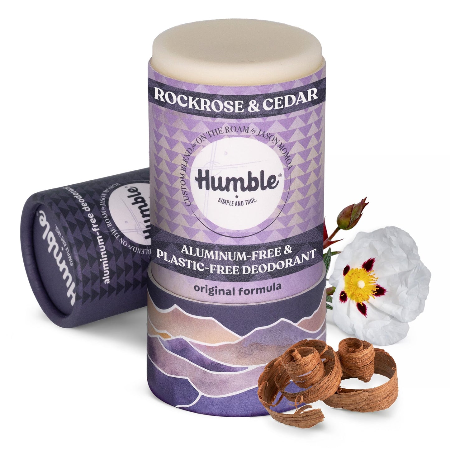 HUMBLE BRANDS Deodorant Stick, Rockrose & Cedar - Aluminum-Free Deodorant for Women & Men with Baking Soda, Essential Oils & Beeswax - Underarm Beauty and Personal Care HUMBLE SIMPLE AND TRUE.