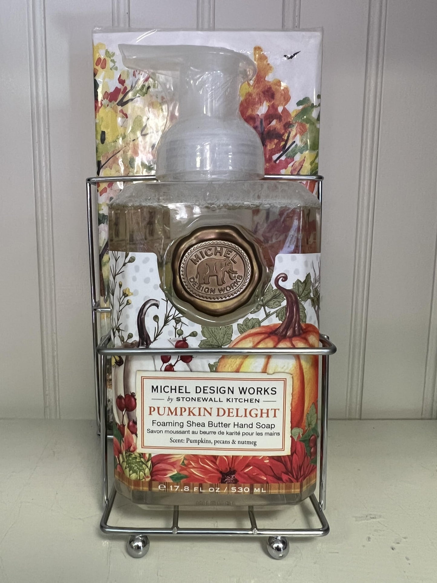 Michel Design Works Scented Foaming Hand Soap and Napkin Caddy Set, Pumpkin Delight Beauty & Personal Care Michel Design Works