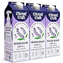 Cleancult Liquid Hand Soap Refills - Wild Lavender - Moisturizes Dry & Sensitive Skin -Made with Aloe Vera & Lavender Essential Oils - Eco Friendly Beauty & Personal Care Cleancult