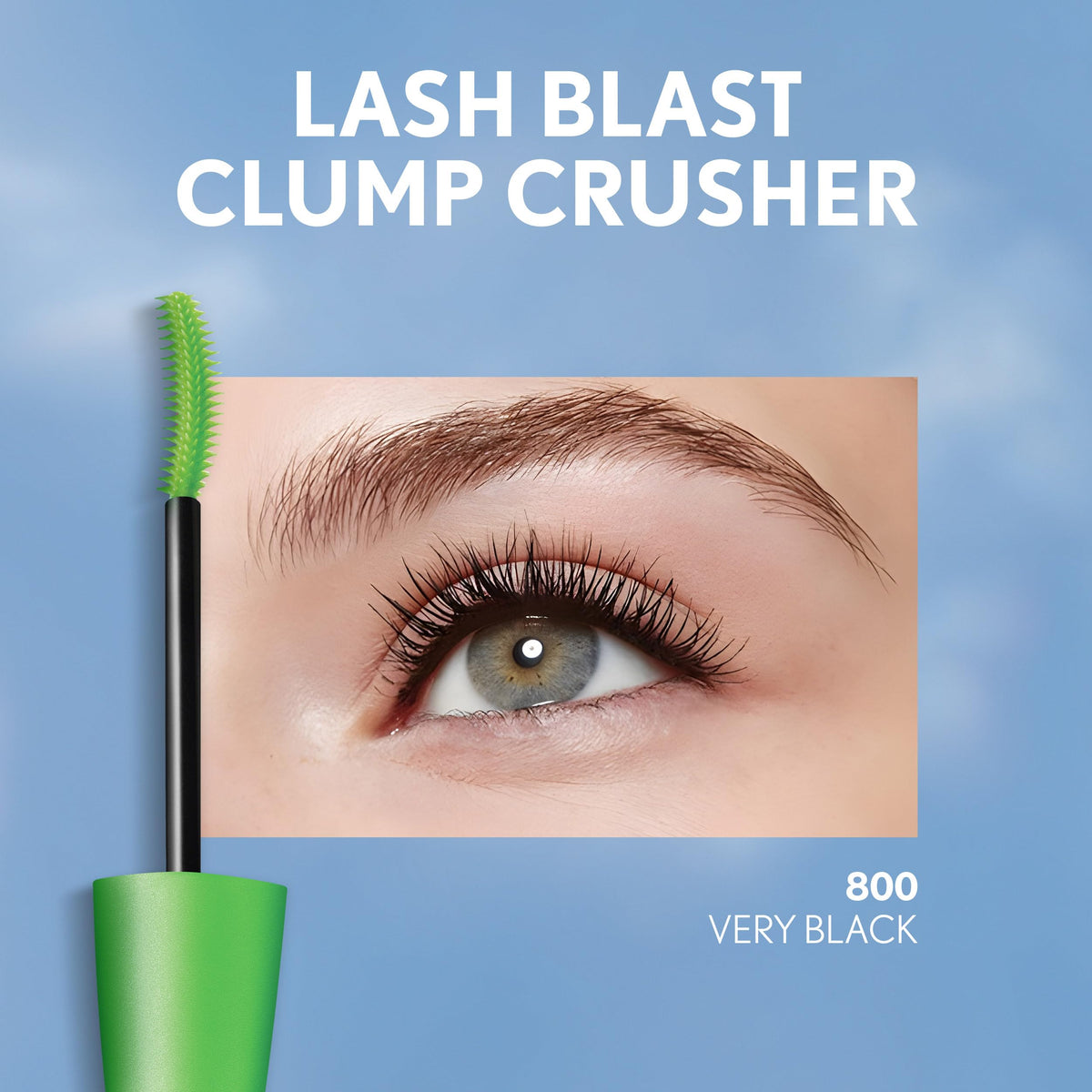COVERGIRL Clump Crusher Mascara, 20X More Volume, Double Sided Brush, Long-Lasting Wear - 800 Very Black (Pack of 1) Beauty & Personal Care COVERGIRL