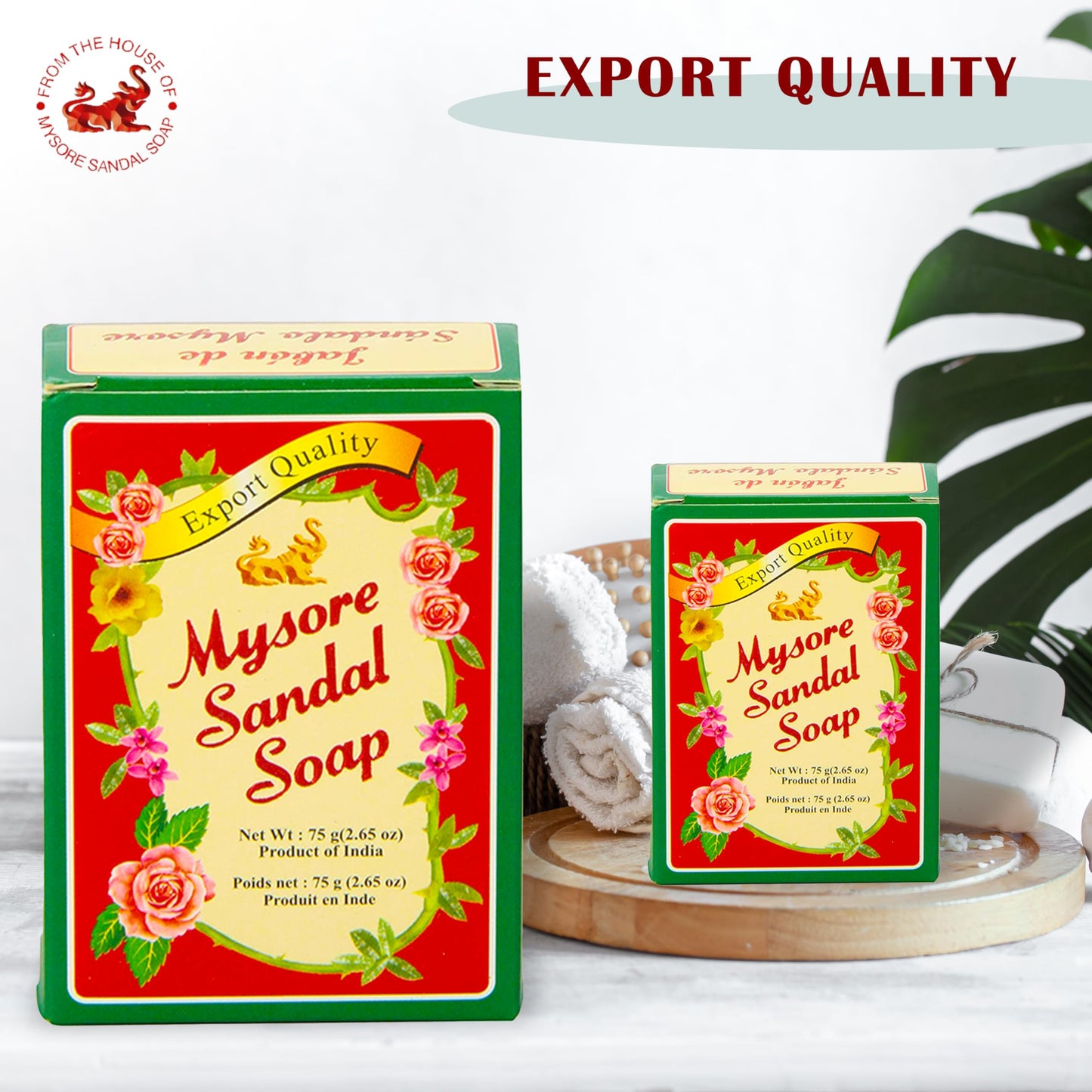 Mysore Sandalwood Soap 2.62oz (Case of 18) Beauty & Personal Care Mysore Sandal