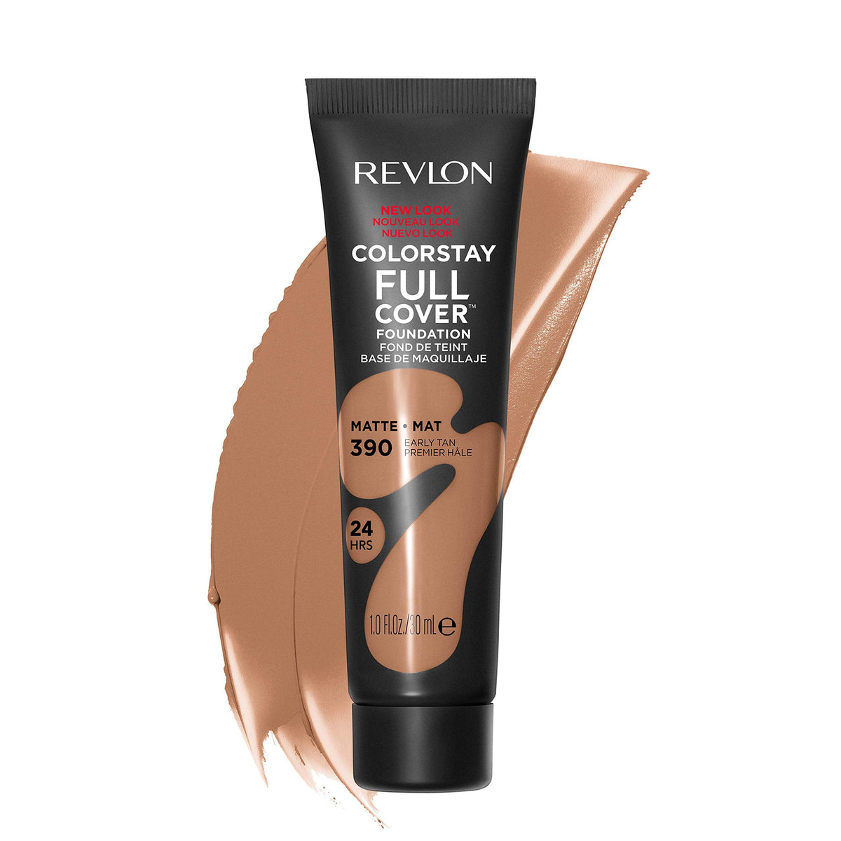 Revlon ColorStay Full Cover Longwear Matte Foundation, Heat & Sweat Resistant Lightweight Face Makeup, Early Tan (390), 1.0 oz Beauty & Personal Care REVLON