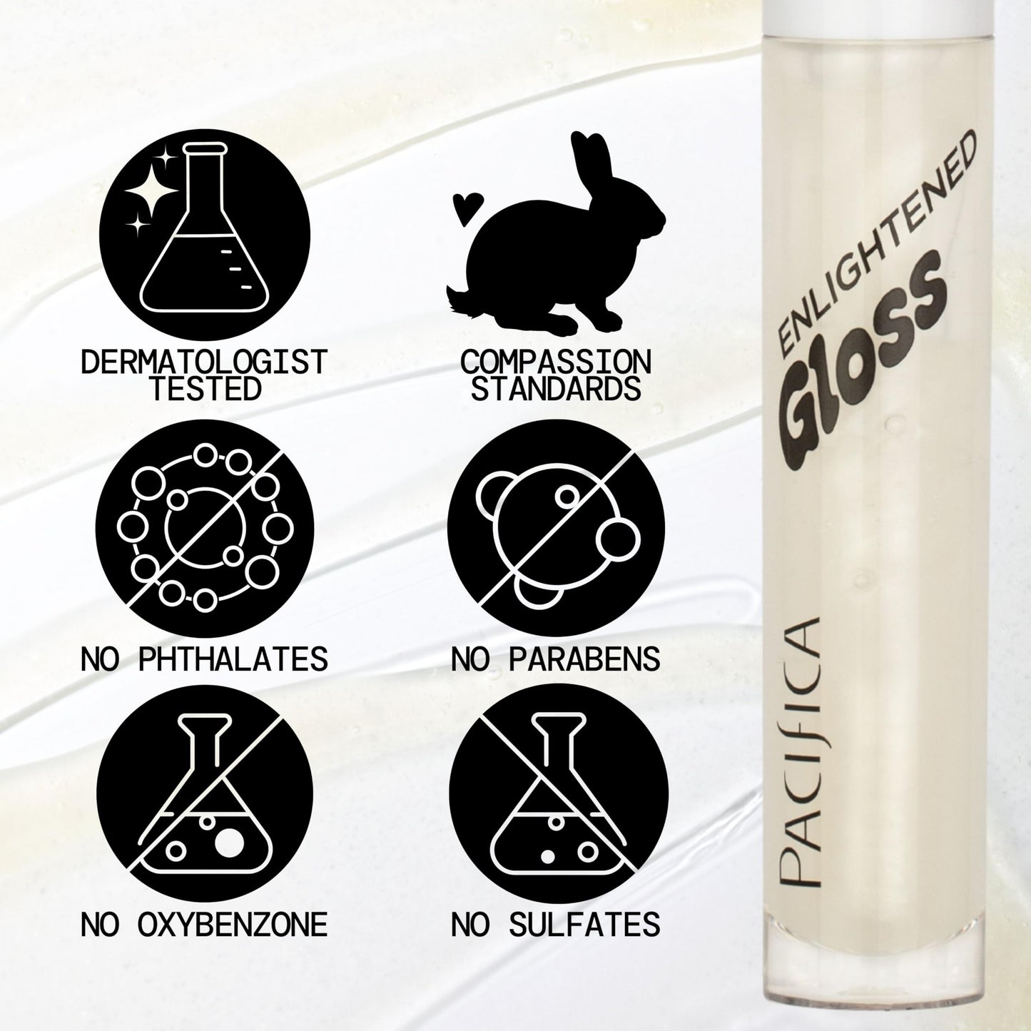 Pacifica Plumping Lip Gloss - Sugar Cake Flavored Shimmering Gold Hydrating Lip Oil Balm, No Tingle Lip Plumper with Shea Butter, Non-Sticky High Beauty & Personal Care Pacifica