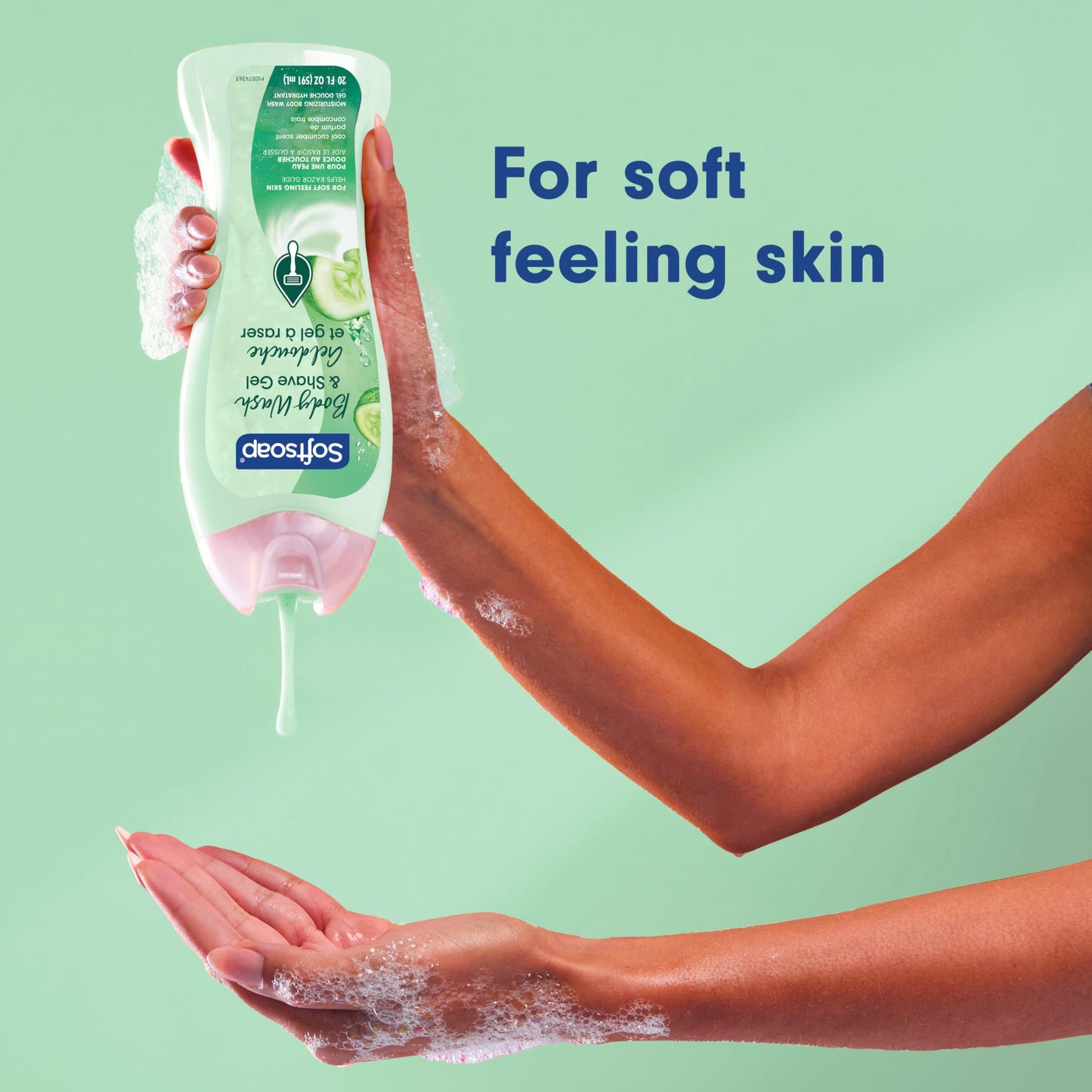 Softsoap Moisturizing Body Wash and Shave Gel, For Softer Feeling Skin, Helps Razor Glide, Cool Cucumber Scent, 20 fl oz Beauty & Personal Care Softsoap