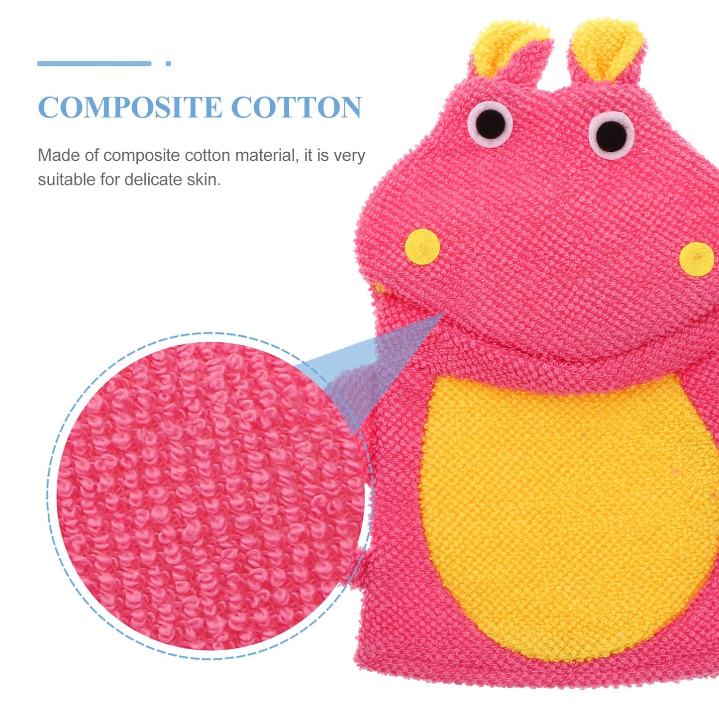 ARTIBETTER Cute Animal Bath Scrub Gloves for Kids - 3 Pack Toddler Bath Mitts Washcloths - Soft Wash Sponge for Baby Bathing Beauty and Personal Care ARTIBETTER