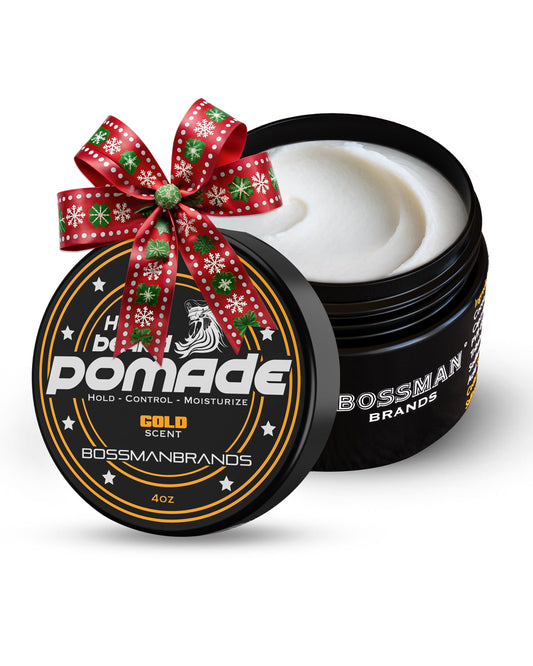 Bossman Hair & Beard Pomade for Men (Gold Scent) - Medium Hold & Moisturizing for Hair, Beard & Mustache Styling - Made in USA Beauty & Personal Care Bossman