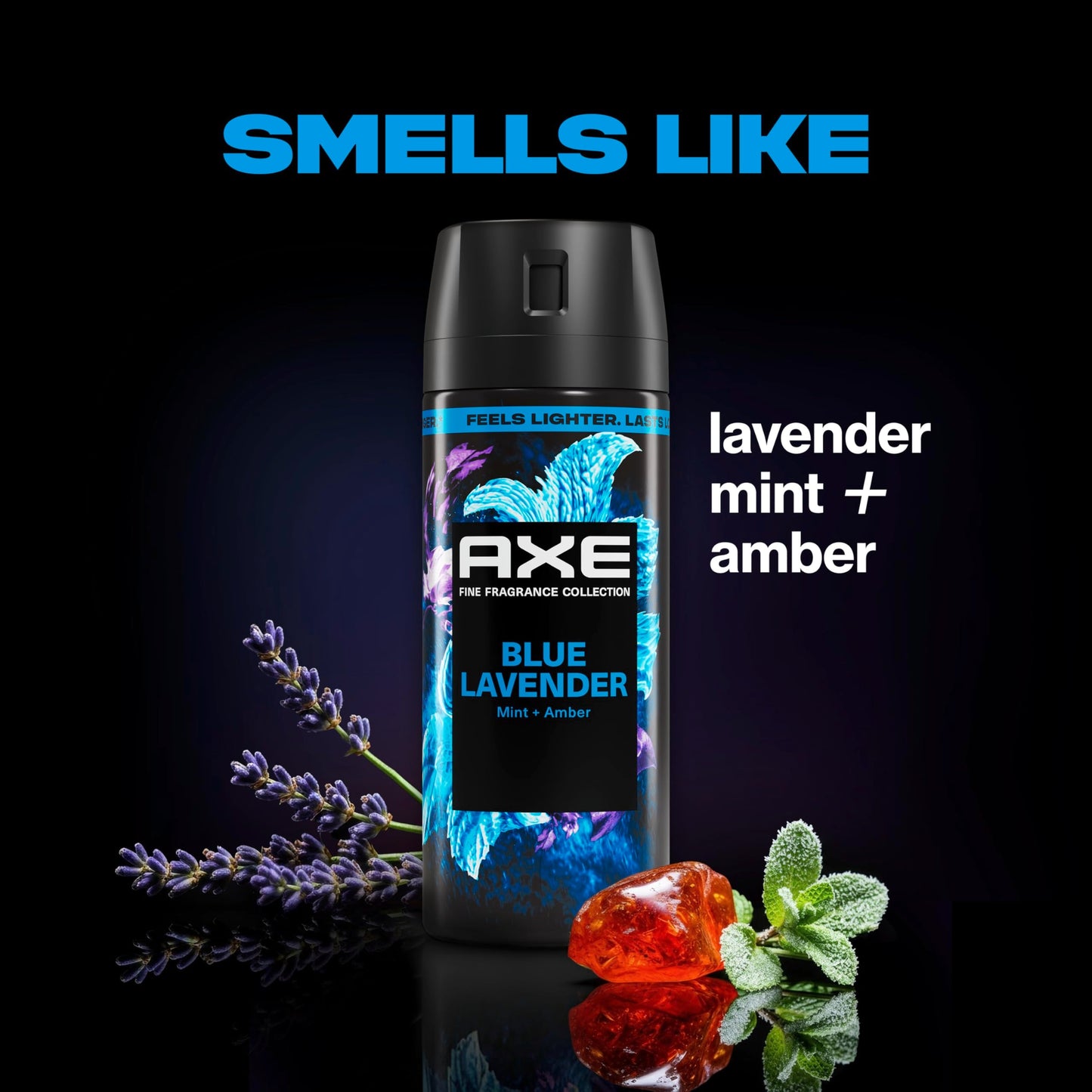 AXE Fine Fragrance Collection Body Spray Blue Lavender 72 Hour Freshness Aluminum Free 2.9 oz Beauty and Personal Care AXE