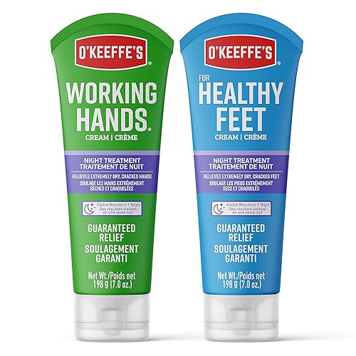 O'Keeffe's Working Hands Night Treatment Hand Cream and Healthy Feet Night Treatment Foot Cream, 7 Ounce Tube Beauty & Personal Care O'Keeffe's