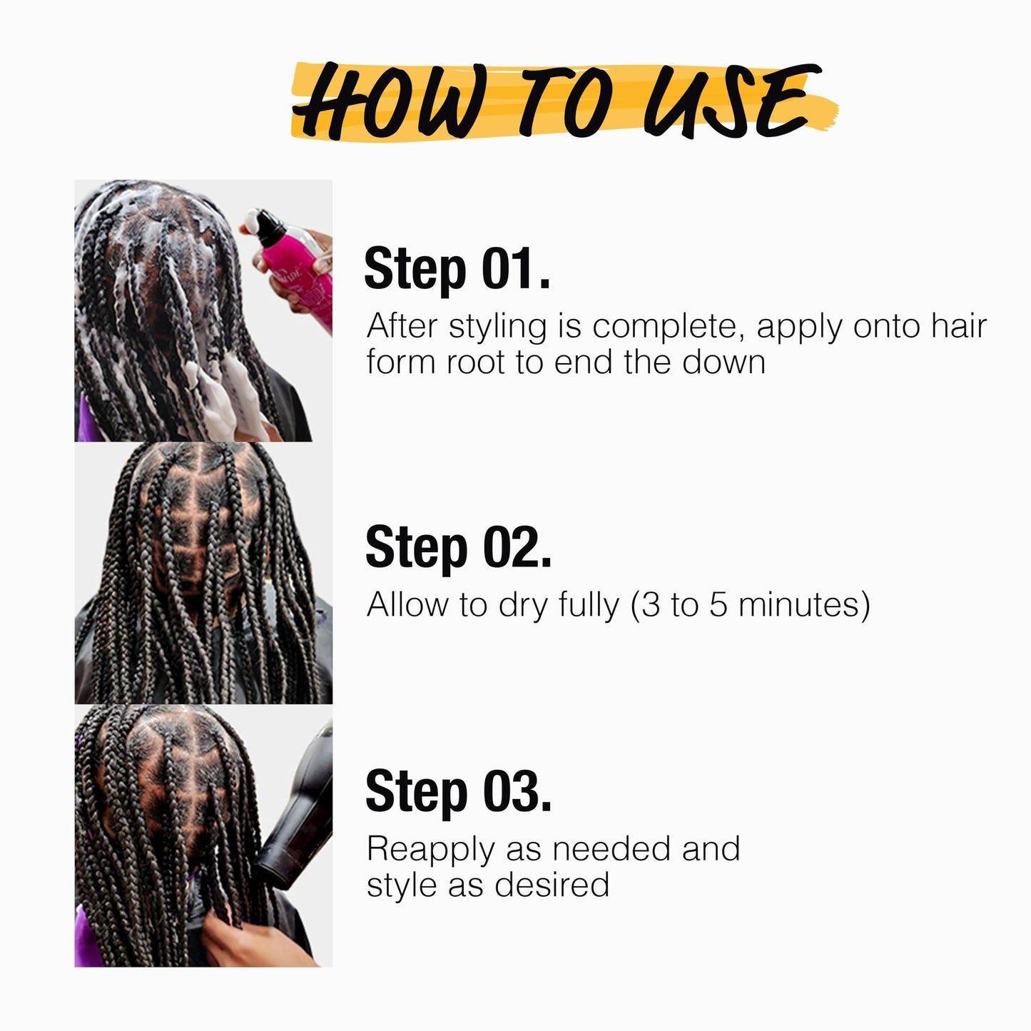EBIN NEW YORK Braid Formula Setting Mousse (12.49 oz, Olive Oil) Beauty & Personal Care EBIN NEW YORK