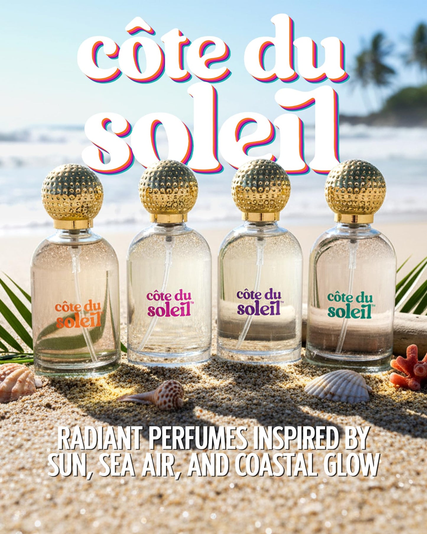 PB ParfumsBelcam Côte du Soleil Eau de Parfum for Women - Warm Beachy Gourmand Scent with Pistachio, Coconut & Salted Caramel - Long-Lasting Women’s Beauty & Personal Care PB ParfumsBelcam
