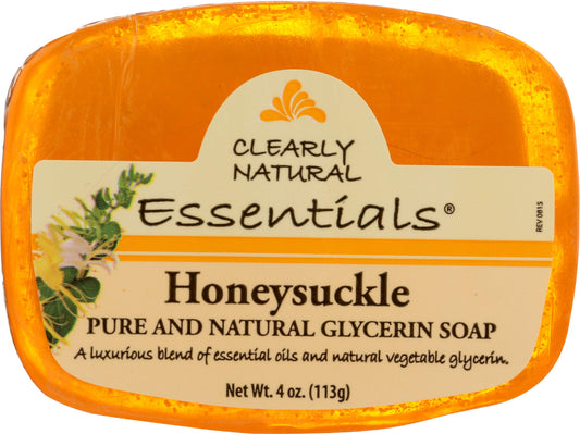 Clearly Natural, Glycerine Soap Bar, Honeysuckle, 4 oz (00017-7) Beauty & Personal Care Clearly Natural
