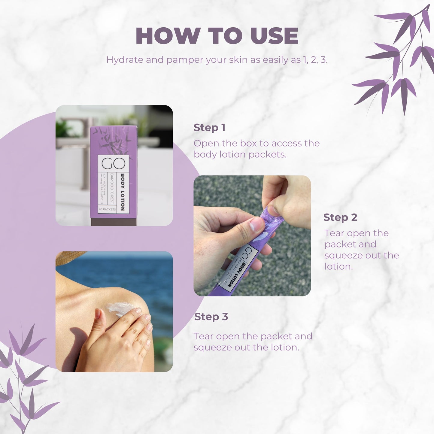 Go Essentials Travel Size Lotion Packets - Single Use Body and Hand Lotion for Hydrated Skin and Toiletries. Airline Friendly - Portable Bulk. Womens Beauty & Personal Care Go Essentials