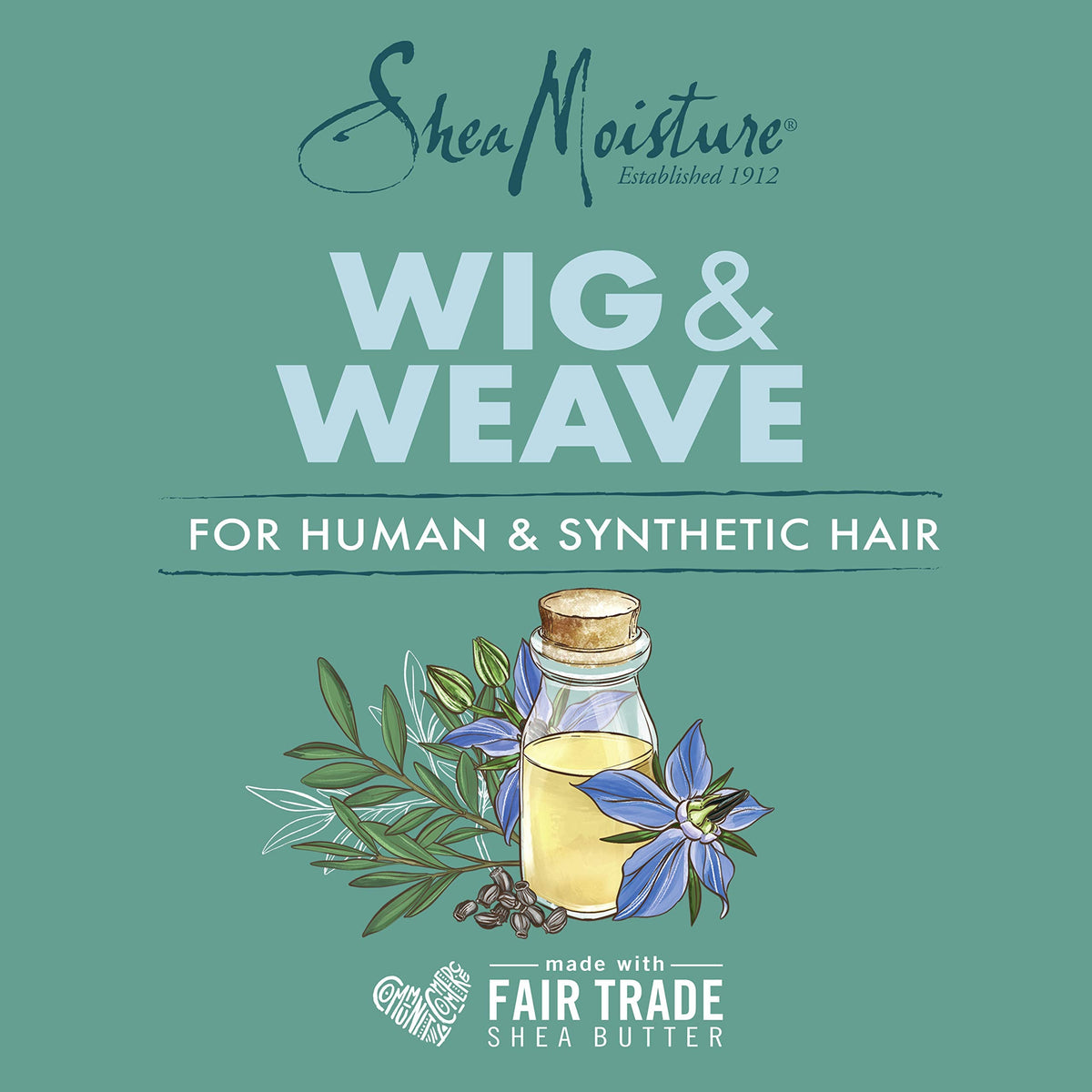 SheaMoisture Bonding Glue Hair Cream for Wig and Weave, Tea Tree and Borage Seed Water-Based Hair Product, 6.3 Ounce Beauty & Personal Care Shea Moisture