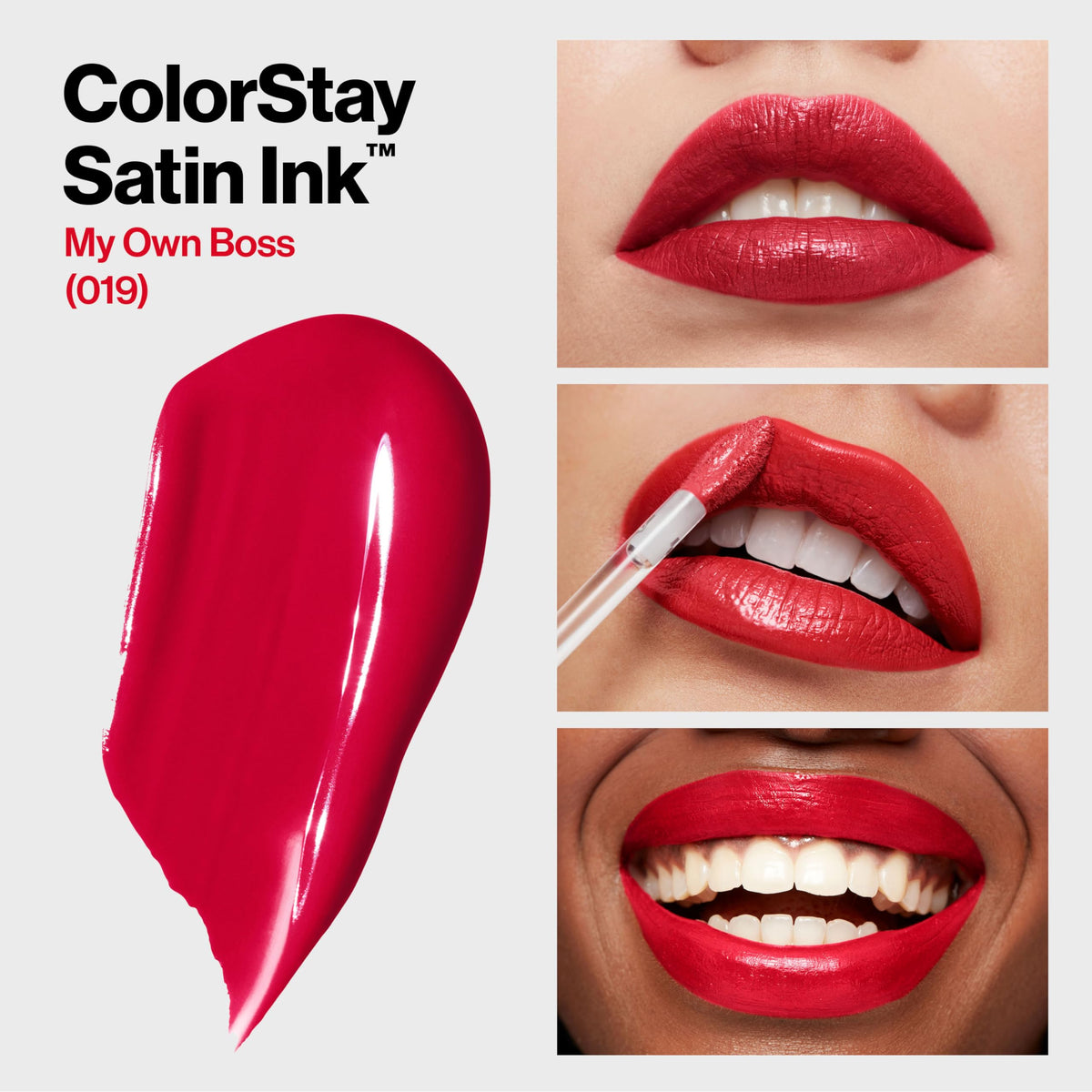 Revlon ColorStay Satin Ink Liquid Lipstick, Longwear Rich Lip Colors, Formulated with Black Currant Seed Oil, 019 My Own Boss, 0.17 fl oz Beauty & Personal Care REVLON