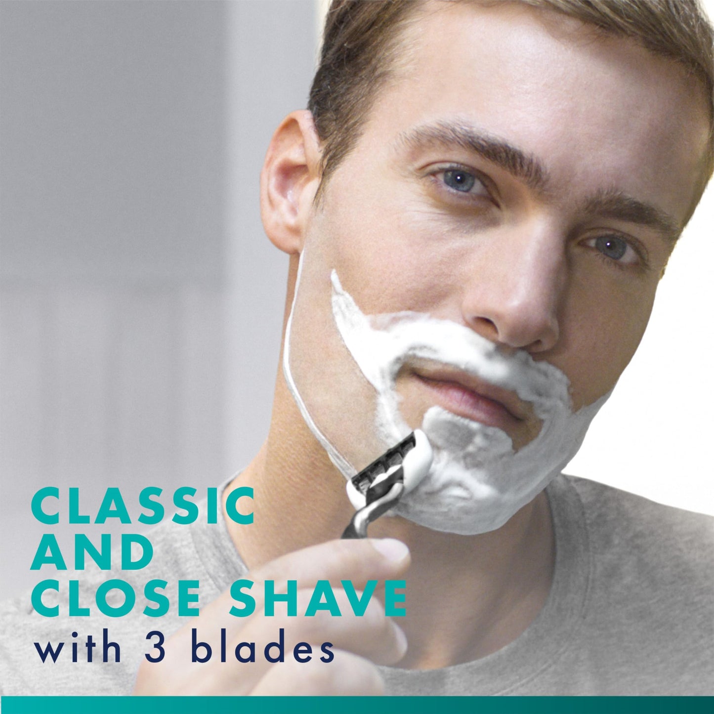 Gillette Mach3 Razor for Men, 1 Razor Handle + 2 Blade Refills Beauty and Personal Care Gillette