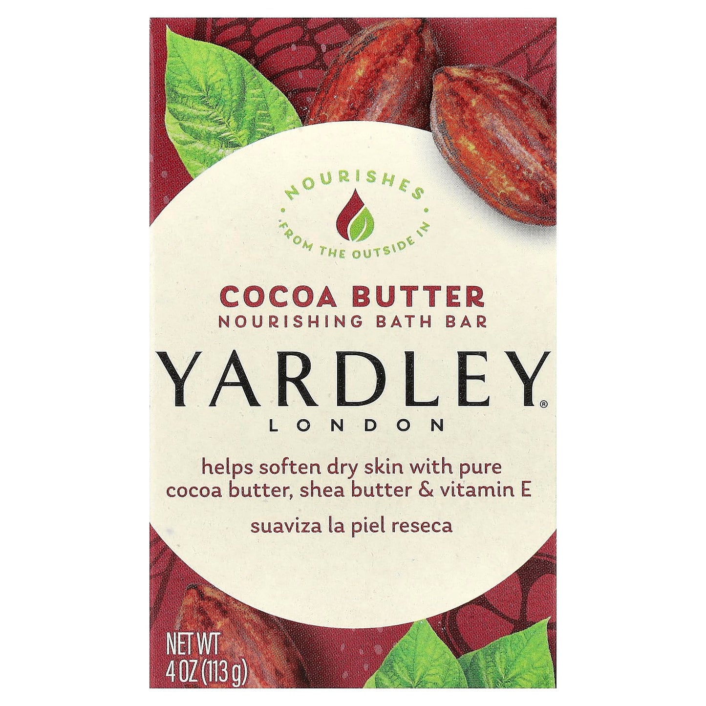 Yardley London Nourishing Bath Bar, Cocoa Butter, 4 oz (113 g) Beauty & Personal Care YARDLEY LONDON