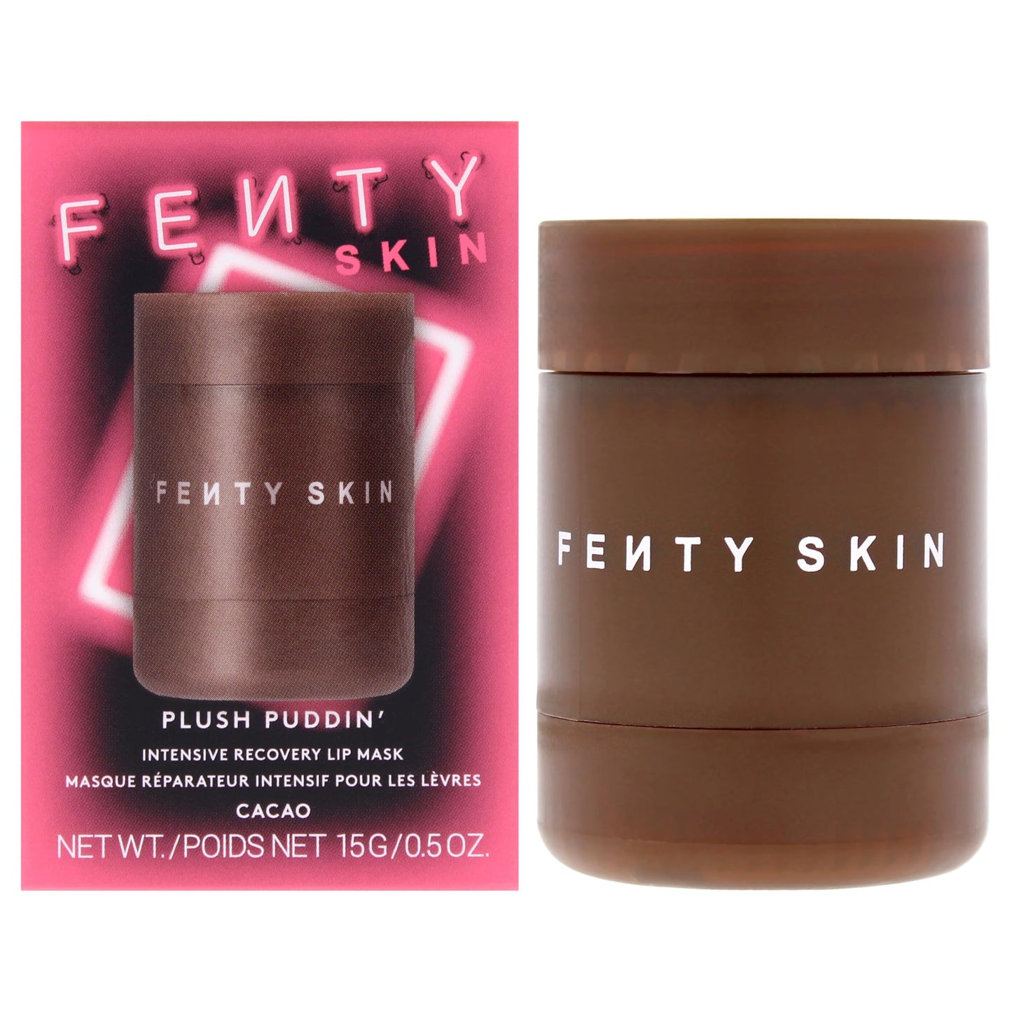 Fenty Skin Plush Puddin' Intensive Recovery Lip Mask - Cacao (.5 Oz) Beauty and Personal Care FENTY BEAUTY