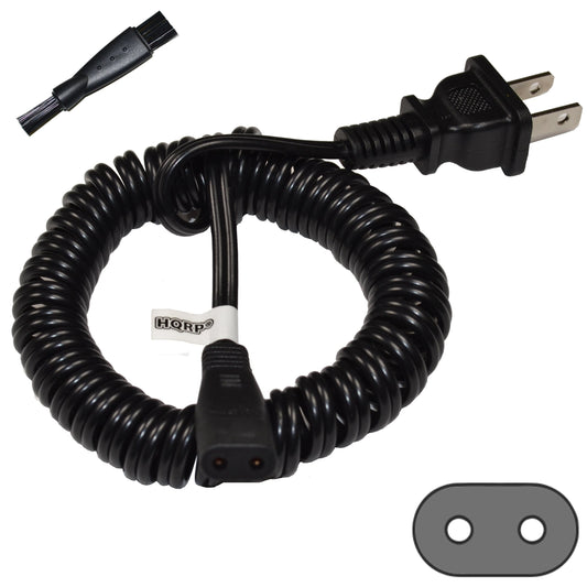 HQRP AC Power Cord Works with Philips Norelco 6945XL 6948XL 725RL 885RX HP1311 HP1605 HQ4821 HP1615 835RX Shaver Lead Mains Cable + HQRP Cleaning Beauty and Personal Care HQRP
