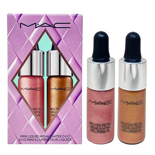 M·A·C Cosmetics Holiday Exclusive Surreal Shine Mini Highlighter Duo - Sugar Plum Pink and Freezing Gold Beauty & Personal Care MAC