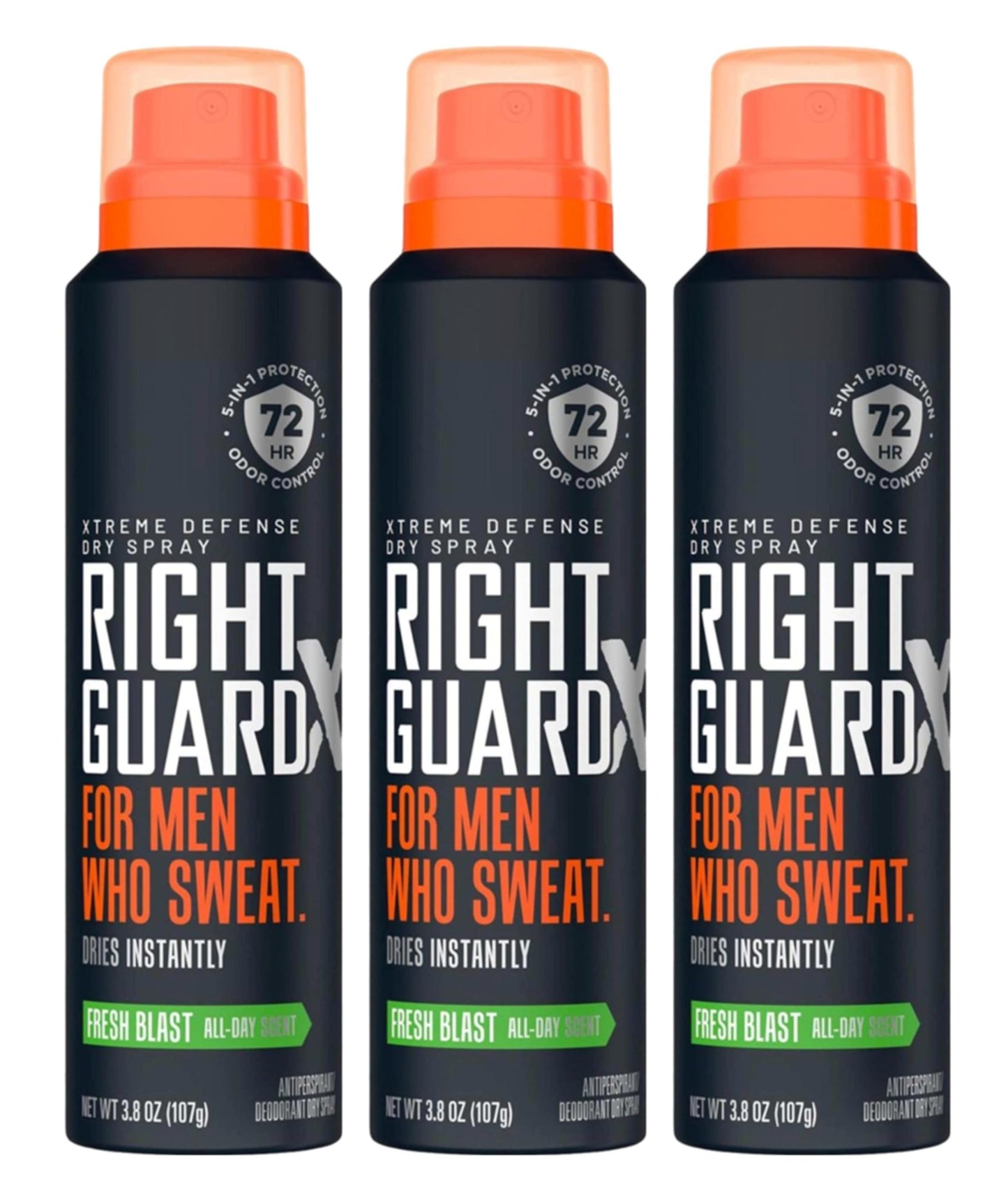 Right Guard Xtreme Defense Dry Spray Fresh Blast 3.8 Ounce Men (Pack of 3) Beauty and Personal Care Right Guard