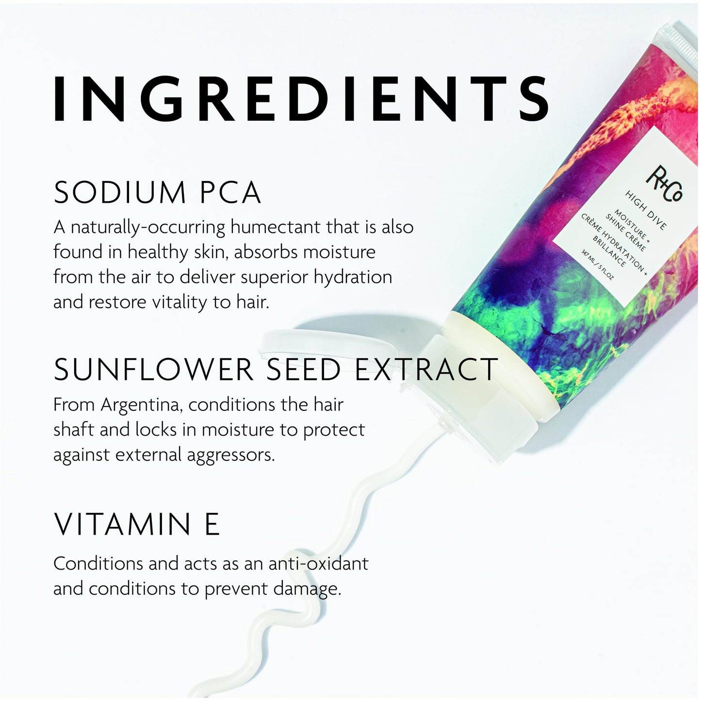 R+Co High Dive Moisture and Shine Crème | Deep Hydration + Softens + Eliminates Frizz | Vegan + Cruelty-Free | 5 Oz Beauty & Personal Care R+Co