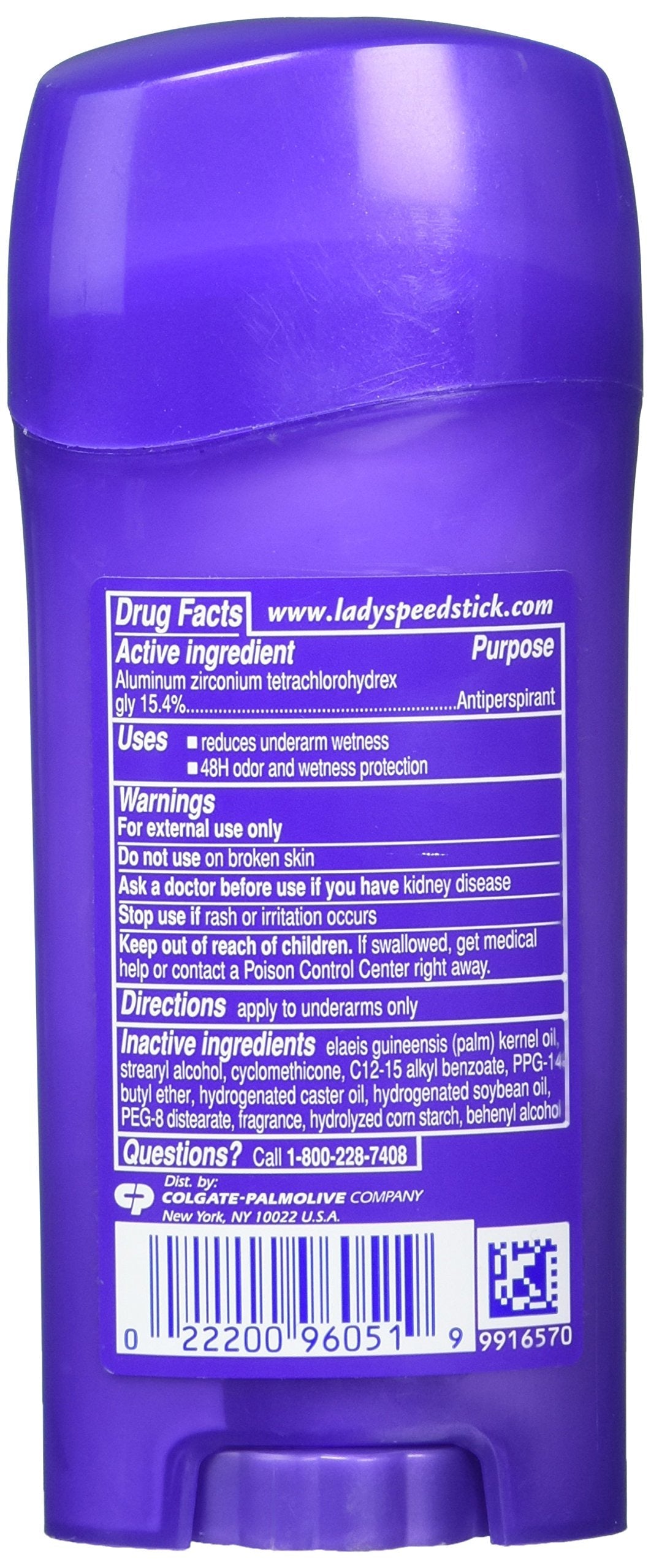 Lady Speed Stick Invisible Dry Antiperspirant & Deodorant, Powder Fresh, 2.3 oz, Purple Beauty and Personal Care Lady Speed Stick