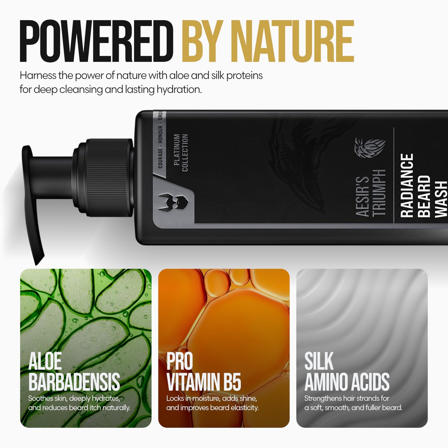 The Beard Struggle Radiance Beard Wash - Platinum Collection, Vanir’s Wisdom - Cleanse, Nourish & Soften - Beard Cleanser for Men (8 fl oz) Beauty and Personal Care The Beard Struggle