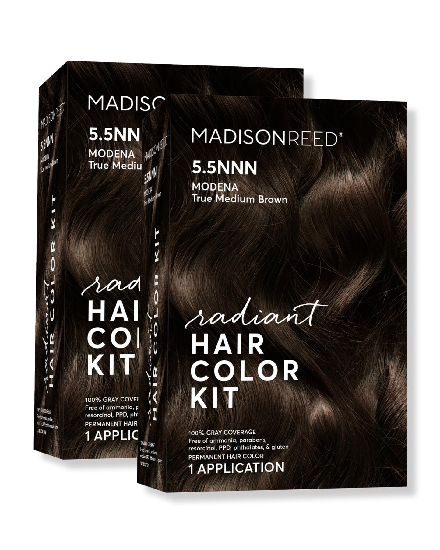 Madison Reed Radiant Hair Color Kit - 5.5NNN Dark Brown with Warm Golden Tones (Modena Brown), 100% Gray Hair Coverage Permanent Hair Dye Beauty & Personal Care Madison Reed