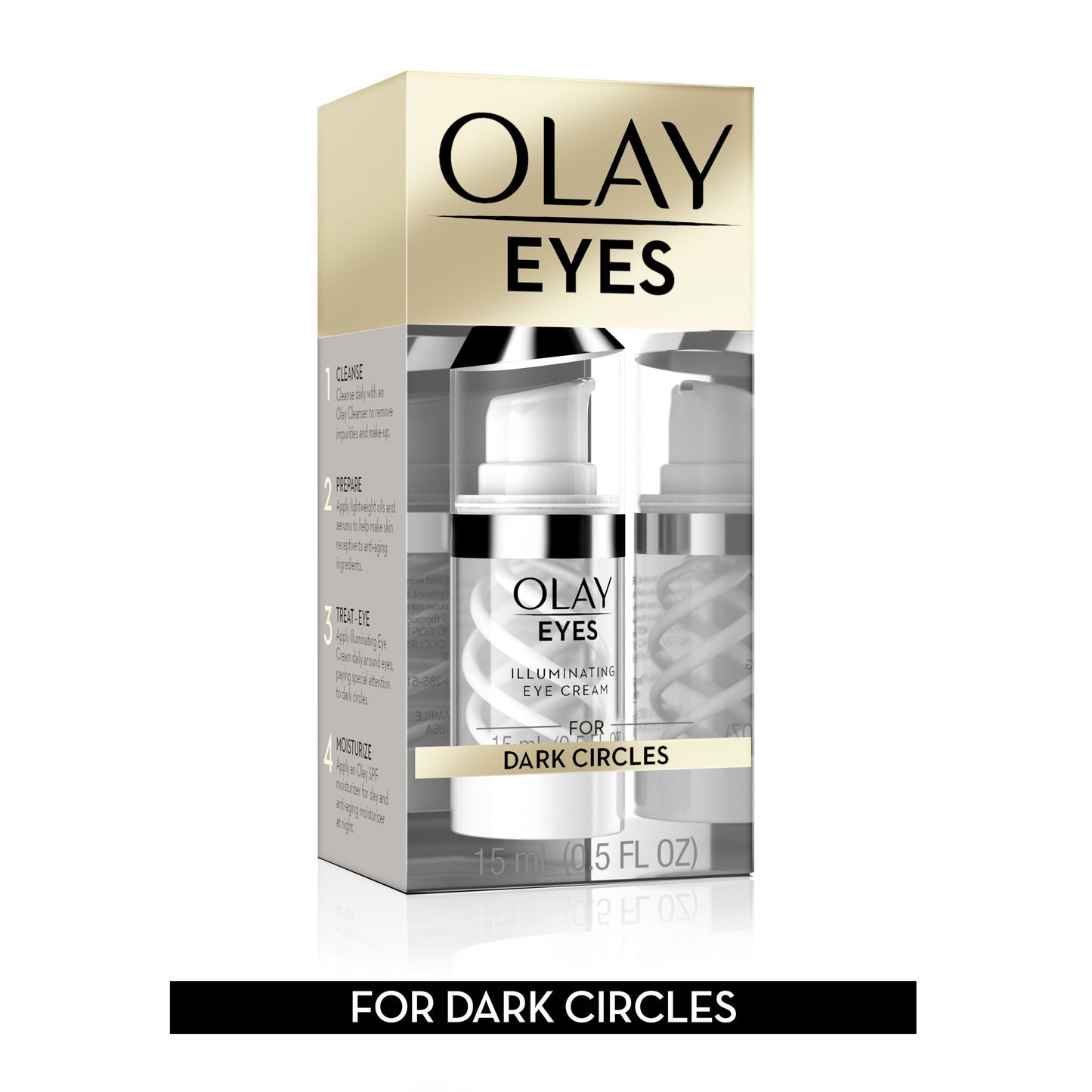 Olay Eyes Illuminating Eye Cream to Help Reduce the look of Dark Circles Under Eyes, 0.5 Fl Oz Beauty & Personal Care Olay