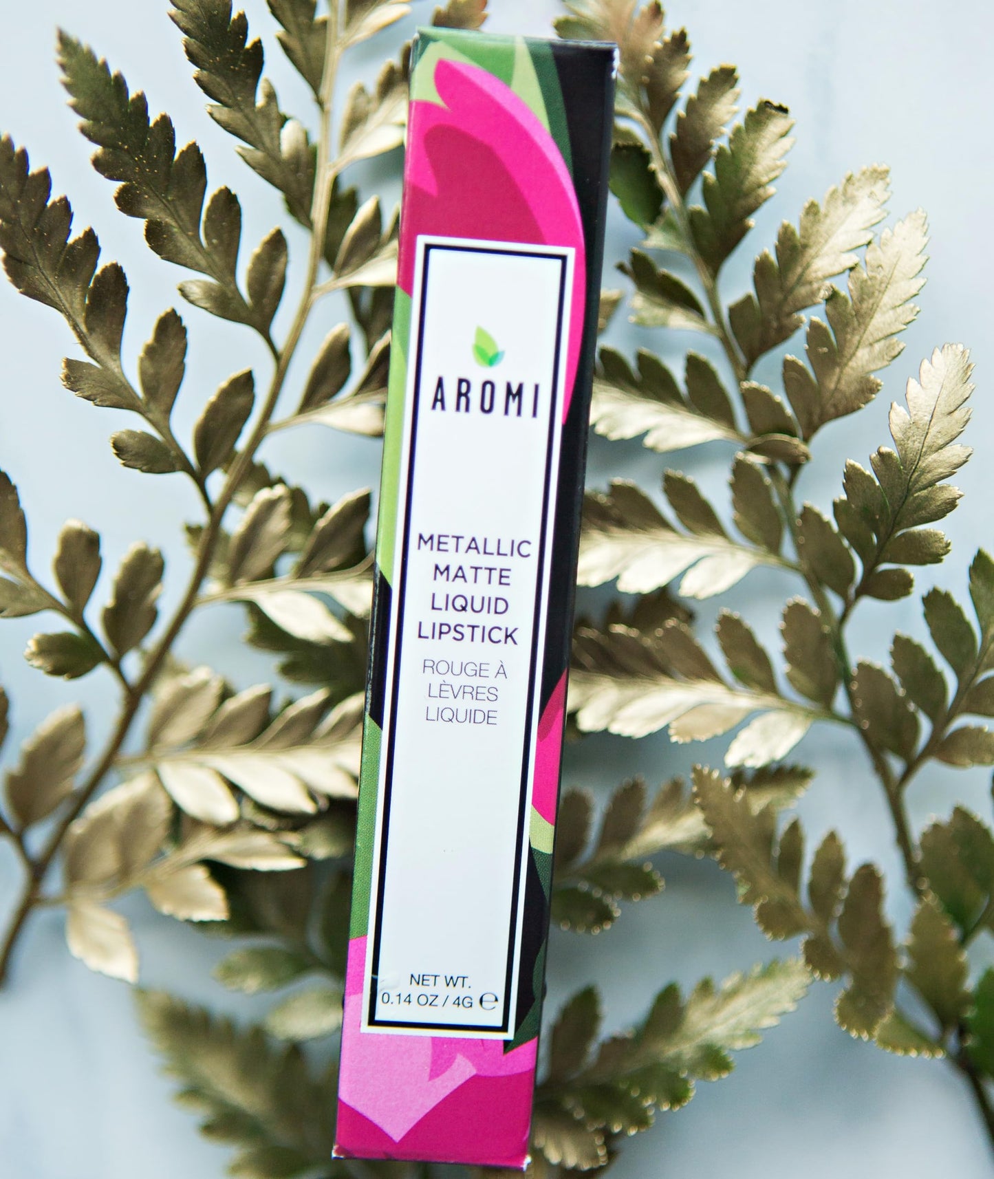 Aromi Berry Fuchsia Metallic Liquid Lipstick | Magenta Pink Lip Color with Shimmery Finish, Vegan, Cruelty-free, Long-Lasting, Smudge Proof (Opal Beauty & Personal Care Aromi