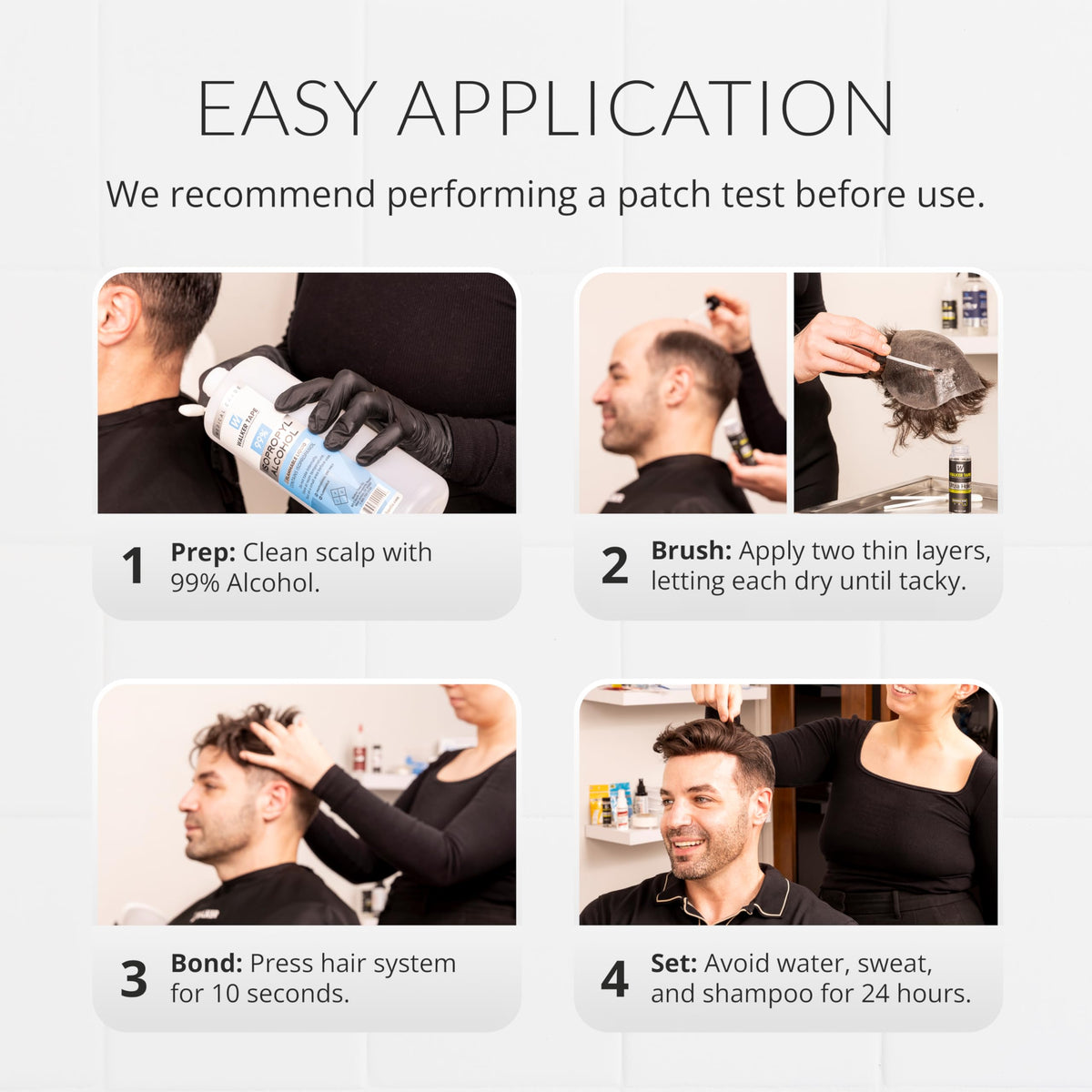 Walker Tape Ultra Hold Brush-On Adhesive, Waterproof Wig Glue for Lace Systems and Tape in Hair Extensions Human Hair, Strong Long Lasting Bonding