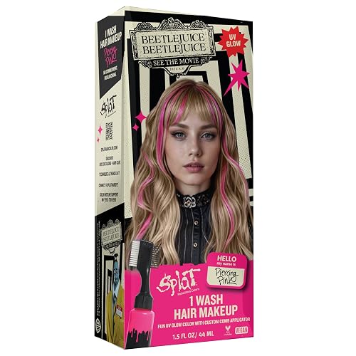 Beetlejuice Beetlejuice Splat 1-Wash Temporary Hair Dye, Piercing Pink Beauty & Personal Care Splat