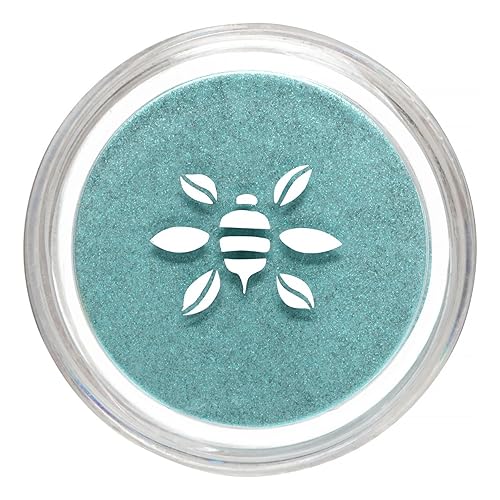 Honeybee Gardens PowderColors, Clean Mineral Eye Shadow in Castaway, Bright Shimmery Turquoise Blue, Versatile, Portable, & Skin-Friendly, 2g Beauty & Personal Care Honeybee Gardens