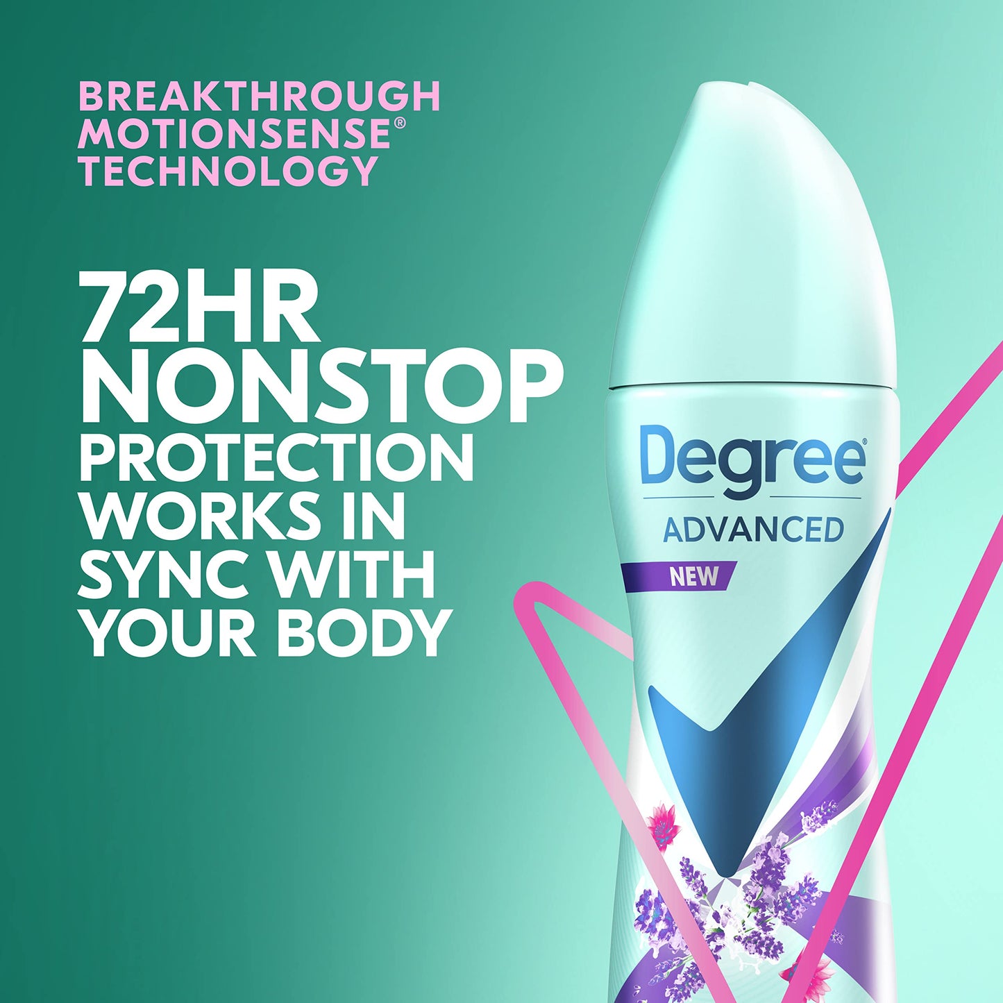 Degree Antiperspirant Deodorant Dry Spray 72-Hour Sweat and Odor Protection Lavender and Waterlily Deodorant Spray For Women With MotionSense Beauty and Personal Care Degree