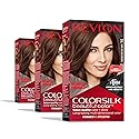 Revlon Colorsilk Beautiful Color Permanent Hair Color, (OLD VERSION) 37 Dark Golden Brown (Pack of 3) Beauty & Personal Care REVLON