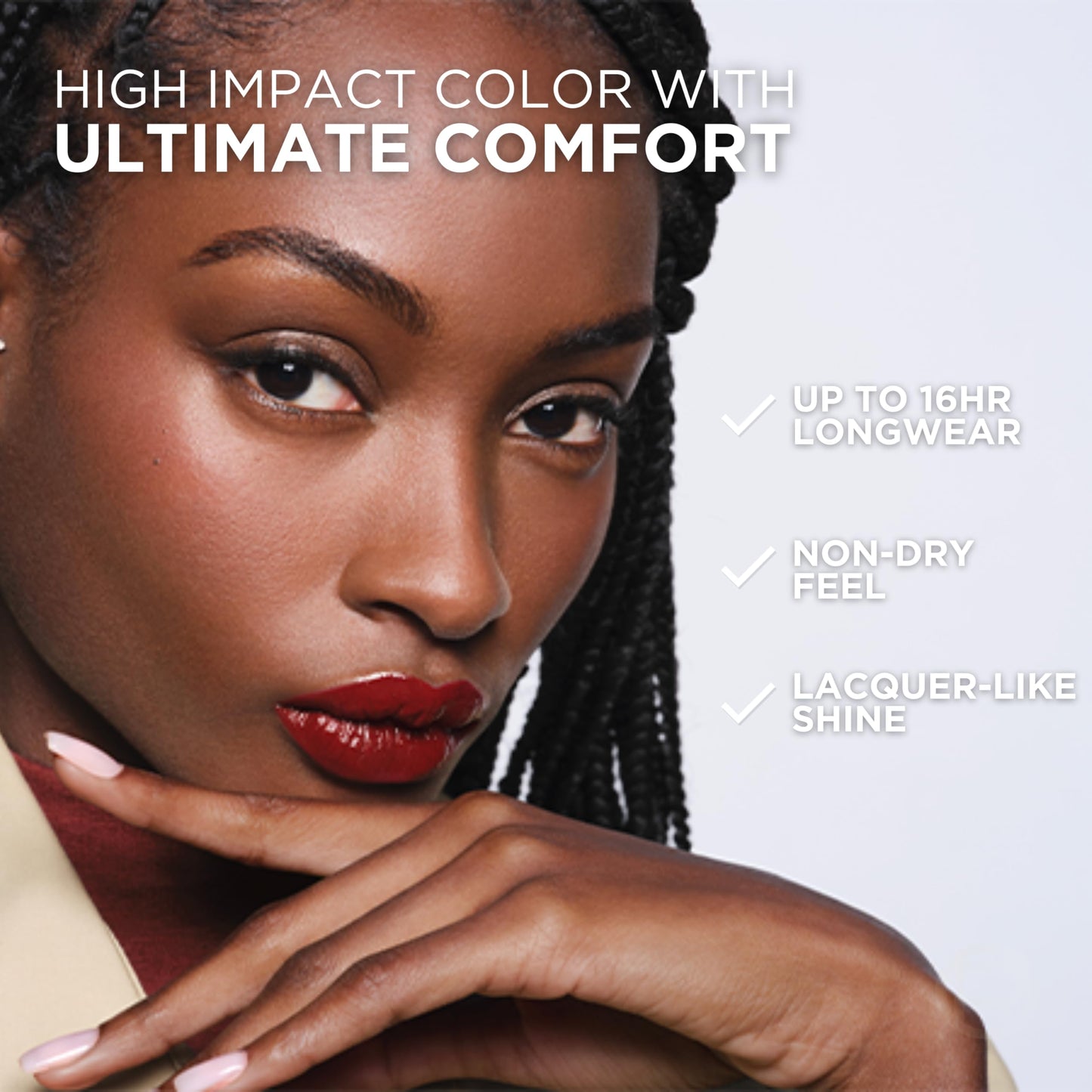 L'Oreal Paris Infallible Lacque Resistance Liquid Lipstick, 16HR Long Lasting Lip Makeup with Lacquer-Like Shine and Zero Transfer, 600, Le Nu Rose Beauty & Personal Care L'Oreal Paris
