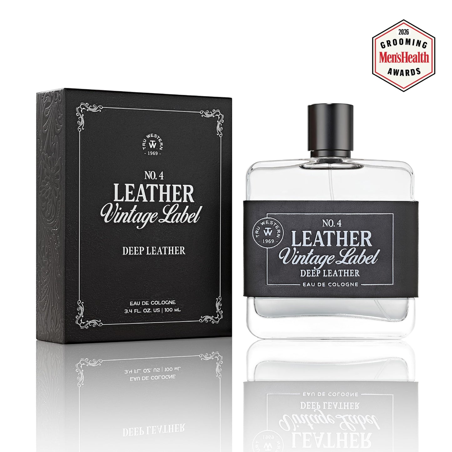 Leather No. 4 by Tru Western, Vintage Label Deep Leather Beauty & Personal Care Tru Fragrance Beauty