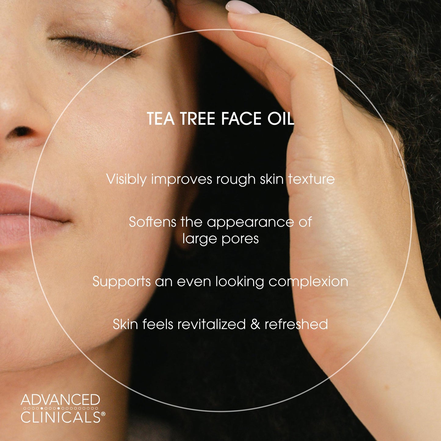 Advanced Clinicals Tea Tree Oil For Skin Facial Serum | Tea Tree Serum For Face With Vitamin E + Botanicals To Help Improve Appearance Of Large Pores Beauty & Personal Care Advanced Clinicals